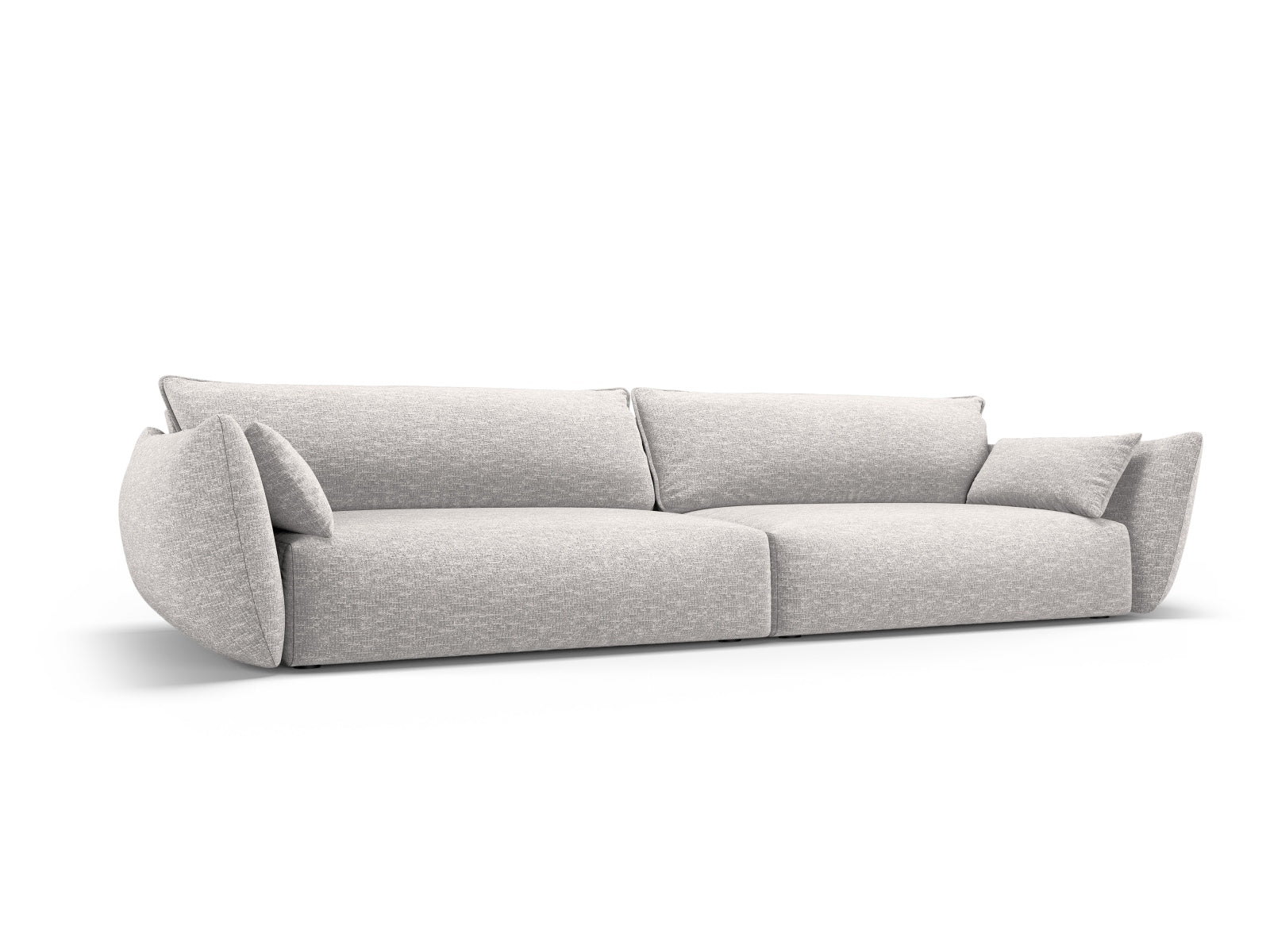 Elegantes 4-Sitzer Sofa Matera in hellem Grau, ideal für stilvolle Wohnräume, erhältlich bei KAQTU Design AG.