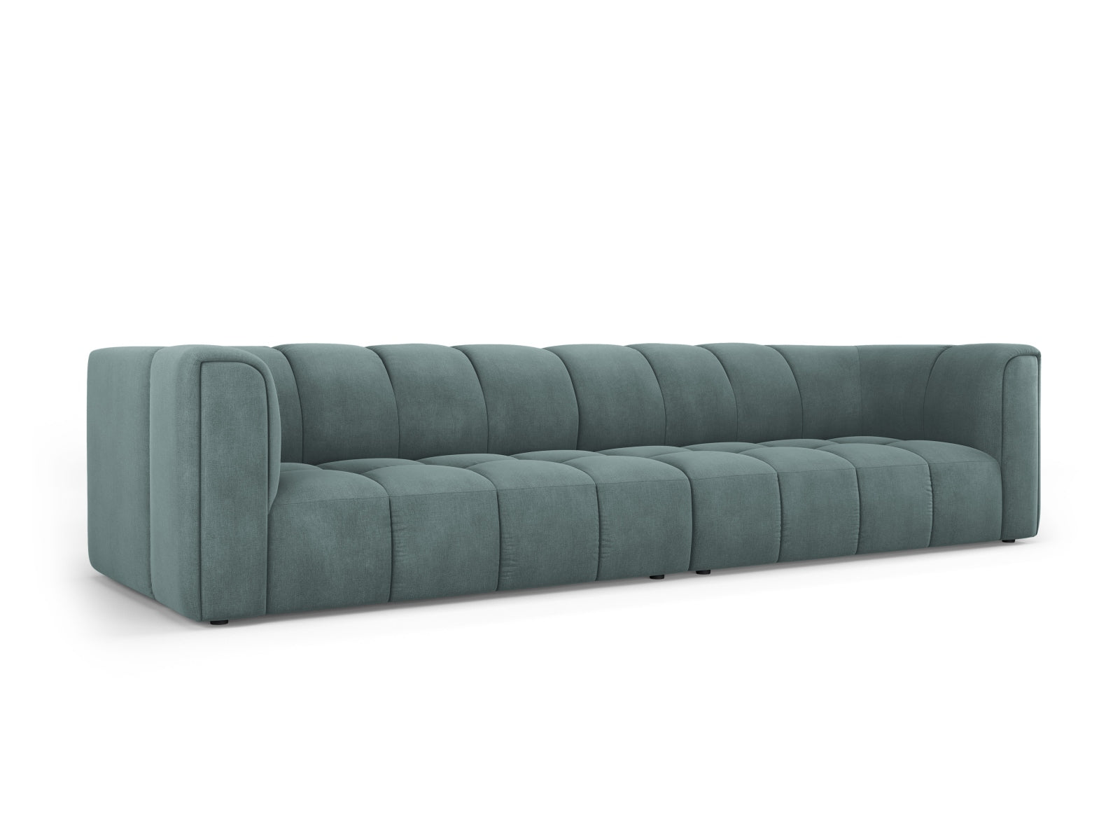 Elegantes 4-Sitzer Sofa Moritz in stilvollem Sea Green, ideal für moderne Wohnräume, erhältlich bei KAQTU Design AG.