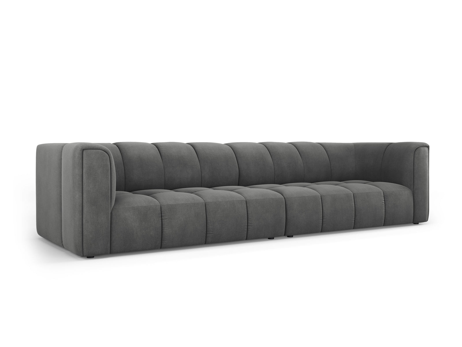 Elegantes 4-Sitzer Sofa Moritz in Dunkelgrau, ideal für moderne Wohnräume, erhältlich bei KAQTU Design AG.