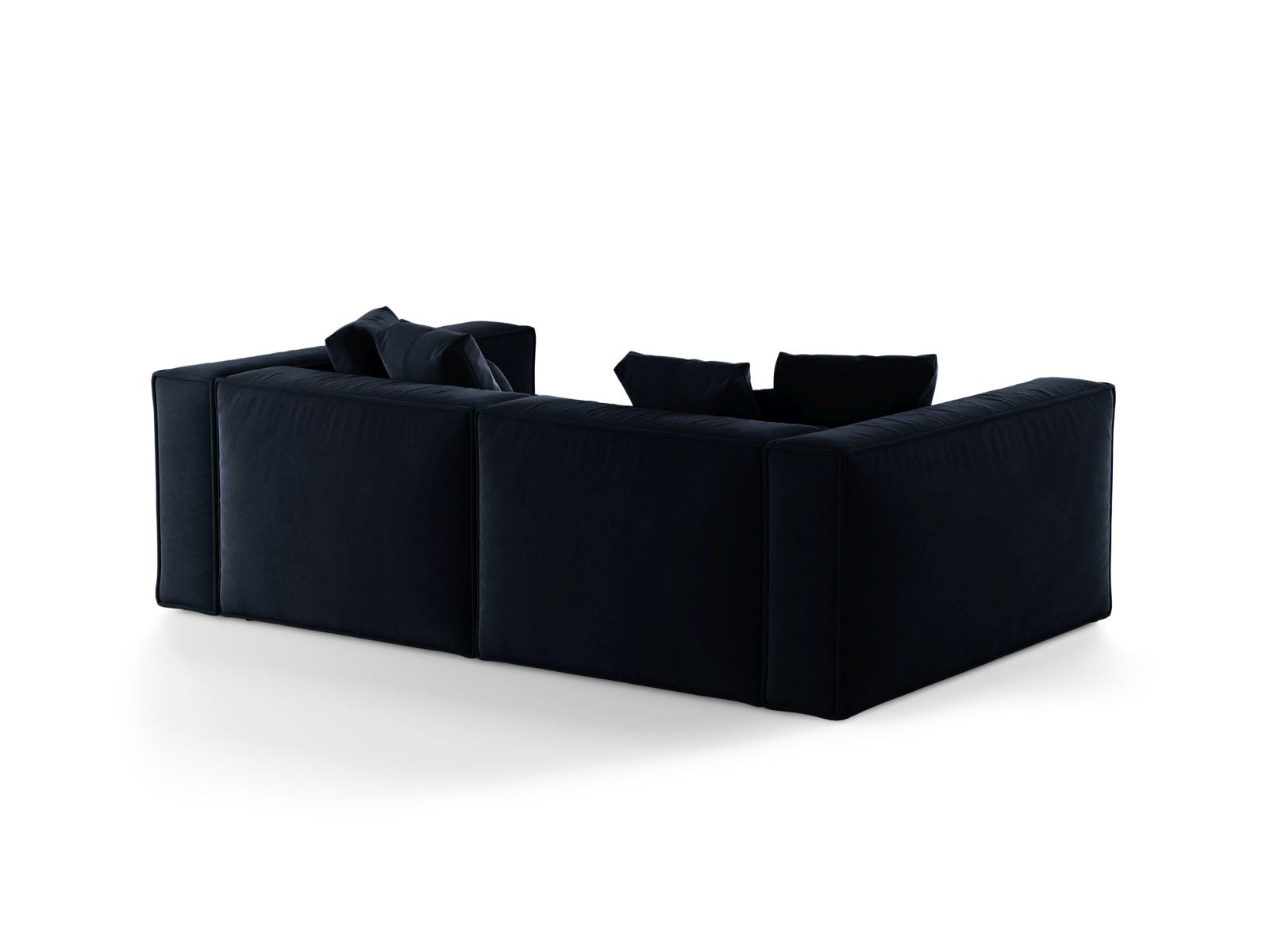 Elegantes 4-Sitzer Sofa Aveiro in royalblau, ideal für einladende Wohnzimmer und entspannte Stunden. Ein Blickfang für jedes Zuhause.