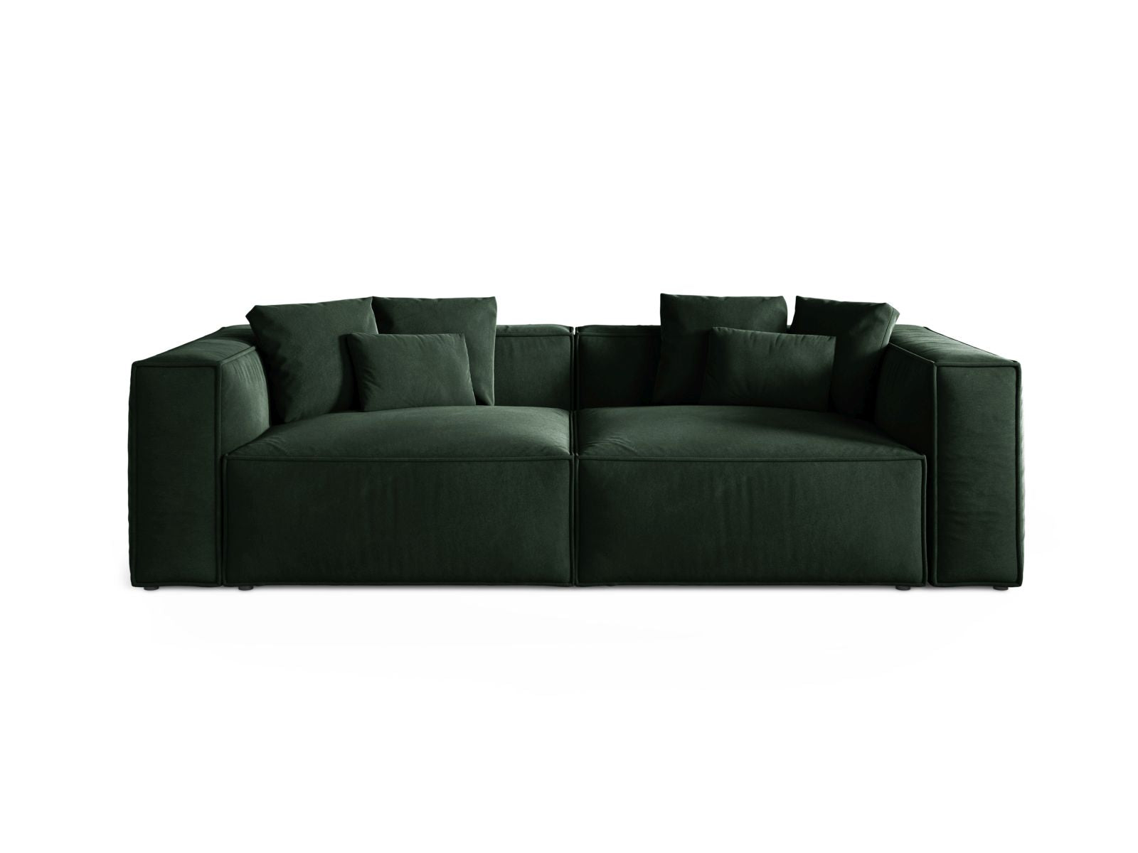 4-Sitzer Sofa Aveiro in Bottle Green-Casino präsentiert im Onlineshop von KAQTU Design AG. 4er Sofa ist von Cosmopolitan Design