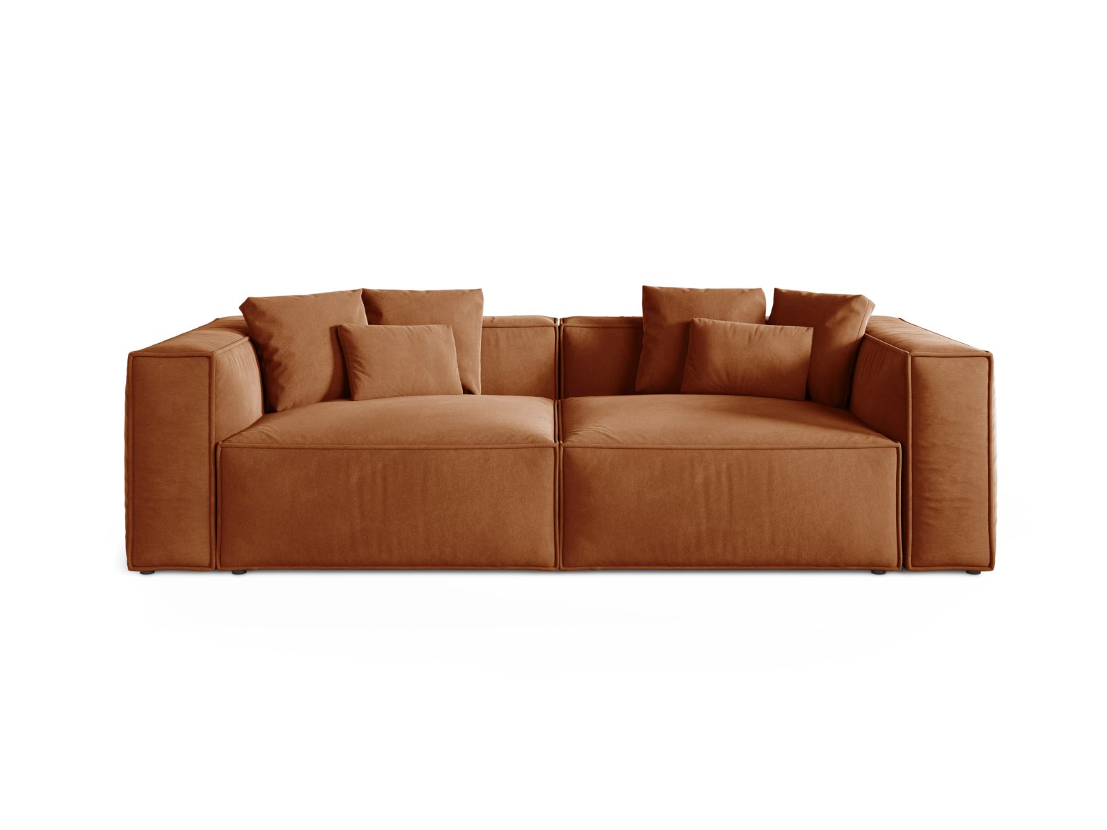 4-Sitzer Sofa Aveiro in Terracotta-Casino präsentiert im Onlineshop von KAQTU Design AG. 4er Sofa ist von Cosmopolitan Design