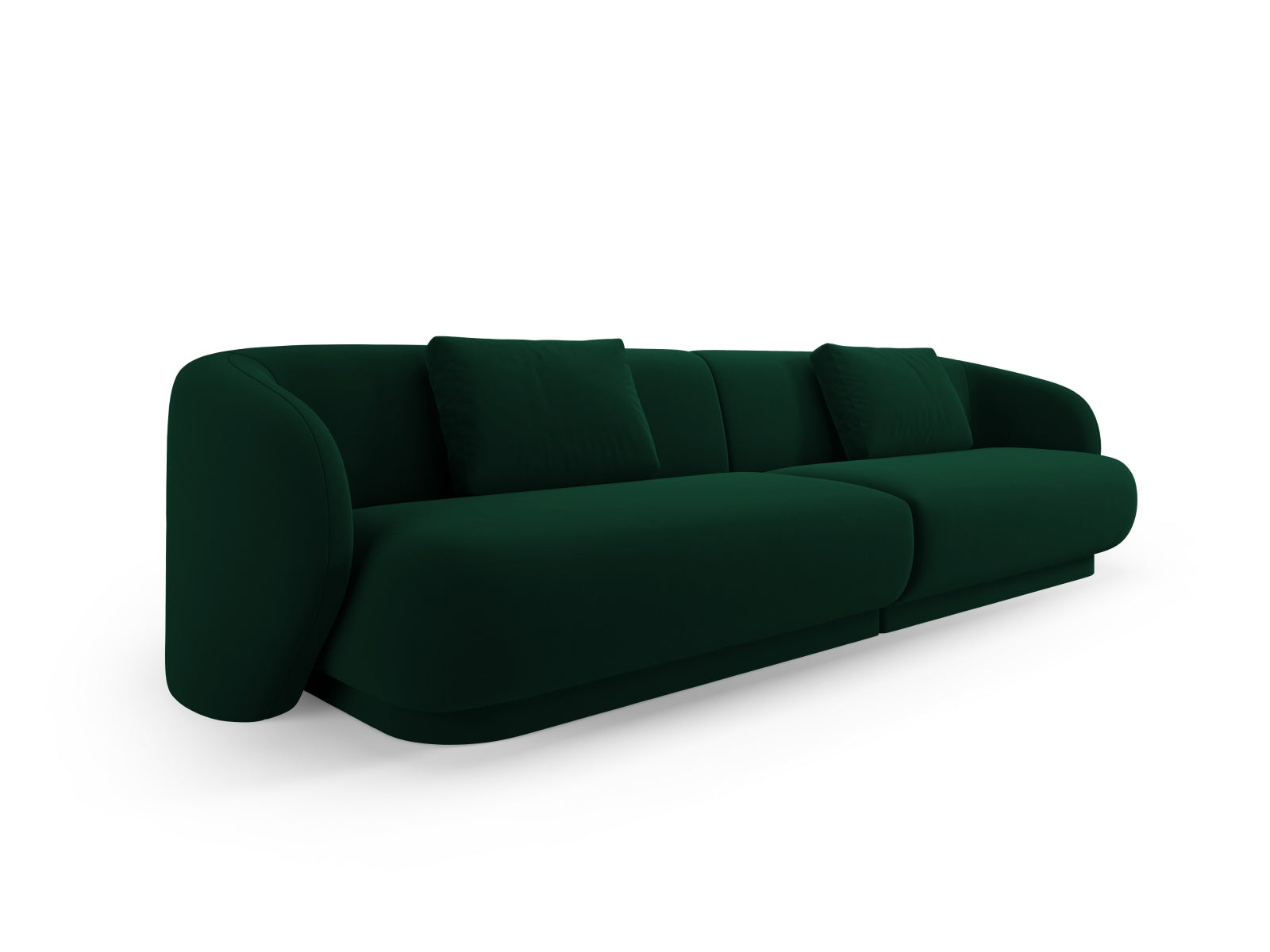 Camden Velour Sofa 4 Sitzer in Bottle Green präsentiert im Onlineshop von KAQTU Design AG. 4er Sofa ist von Cosmopolitan Design