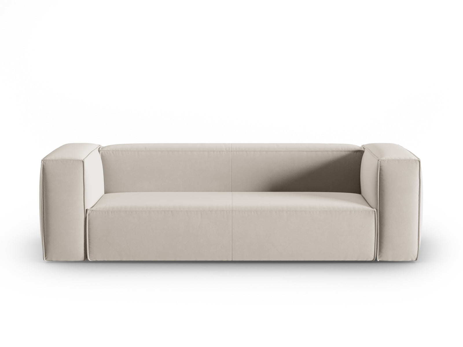Mackay Velour Sofa 4 Sitzer in Ecru präsentiert im Onlineshop von KAQTU Design AG. 4er Sofa ist von Cosmopolitan Design