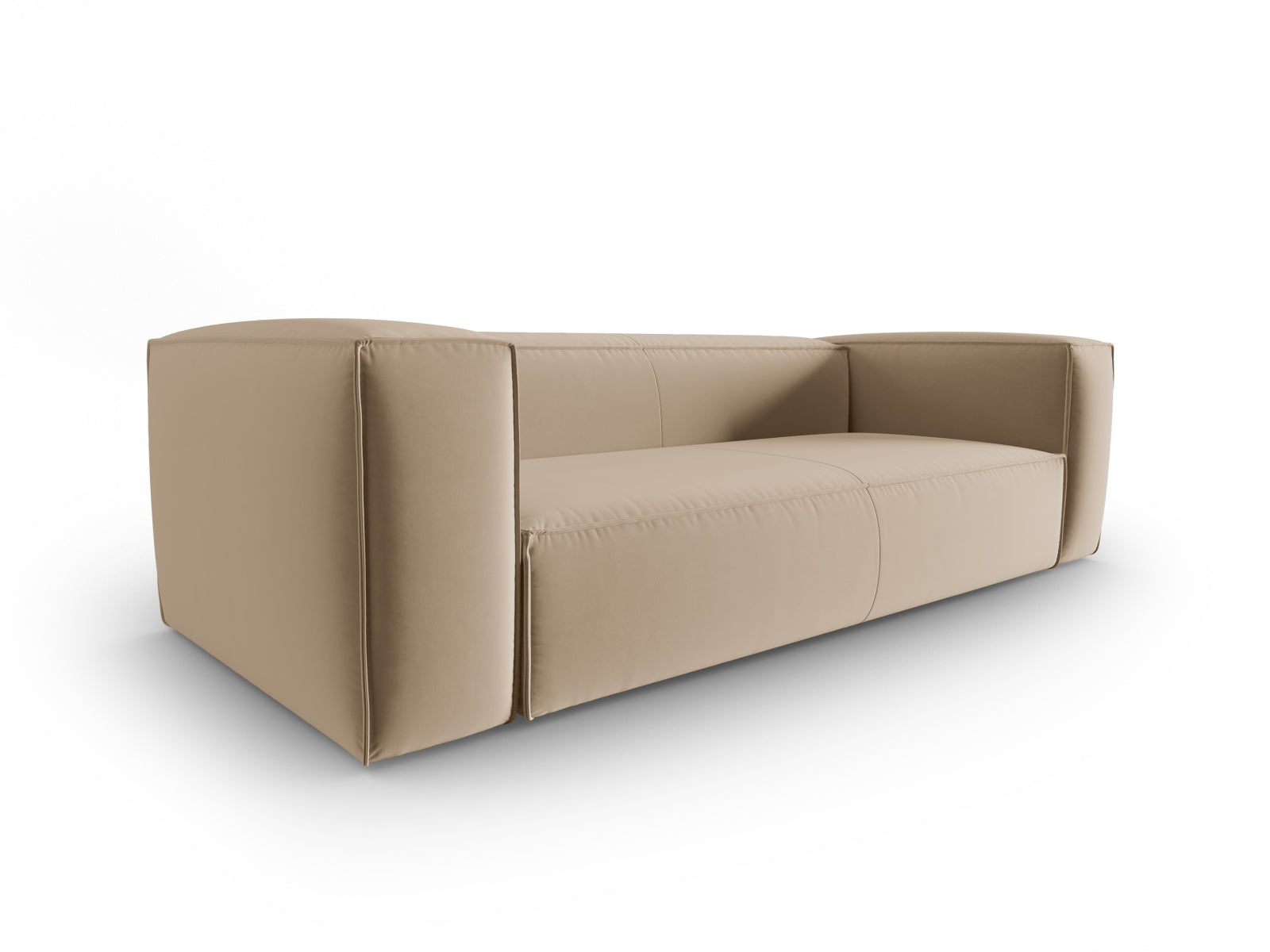 Erleben Sie das stilvolle Mackay Velour Sofa 4 Sitzer von Cosmopolitan Design – ideal für zeitgemässe Wohnräume und höchsten Sitzkomfort!