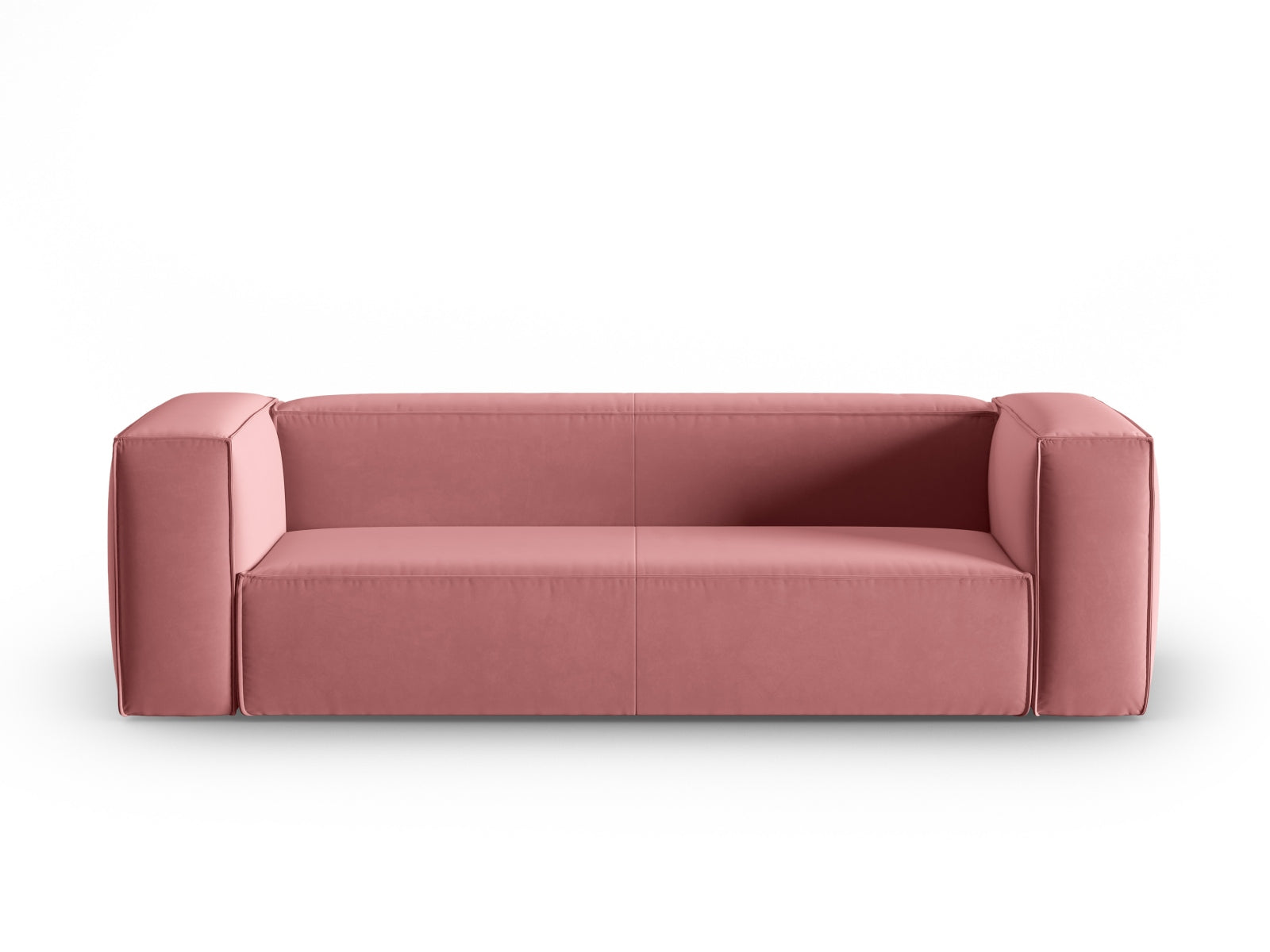 Mackay Velour Sofa 4 Sitzer in Flamingo präsentiert im Onlineshop von KAQTU Design AG. 4er Sofa ist von Cosmopolitan Design