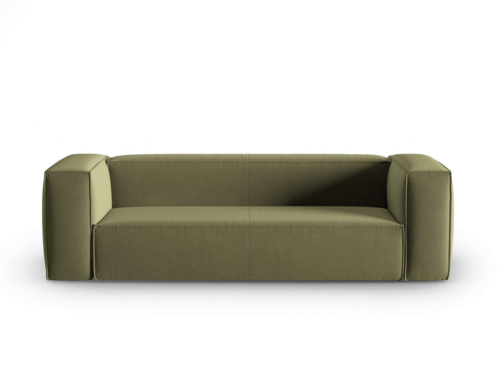 Mackay Velour Sofa 4 Sitzer in Light Green präsentiert im Onlineshop von KAQTU Design AG. 4er Sofa ist von Cosmopolitan Design