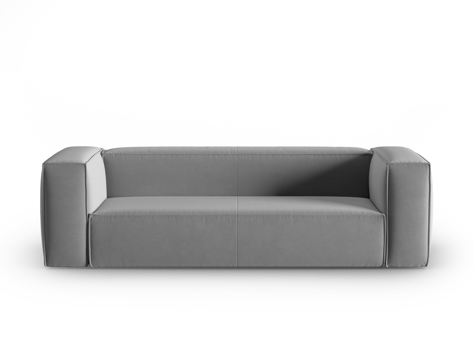 Mackay Velour Sofa 4 Sitzer in Light Grey präsentiert im Onlineshop von KAQTU Design AG. 4er Sofa ist von Cosmopolitan Design