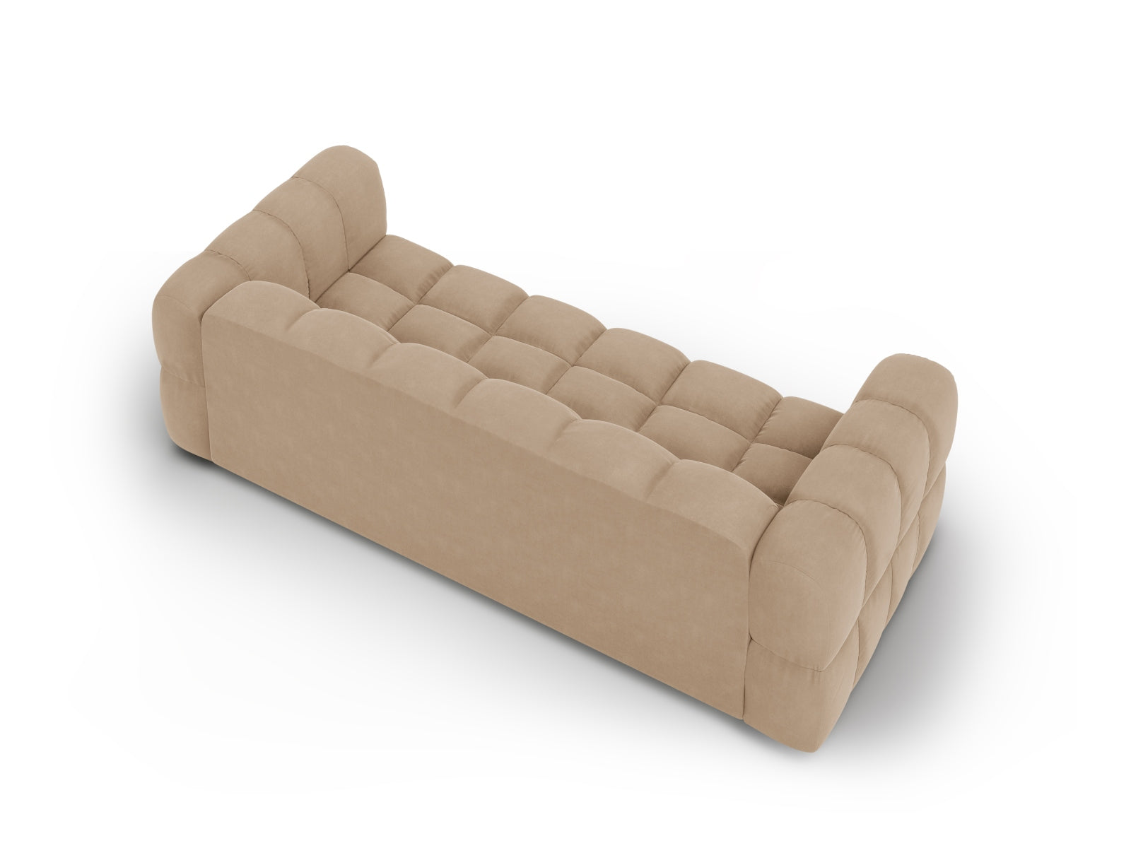 Modulares 4-Sitzer Sofa aus Sky Velour in Sand-Casino, perfekt für moderne Wohnkonzepte und gemütliche Zusammenkünfte.