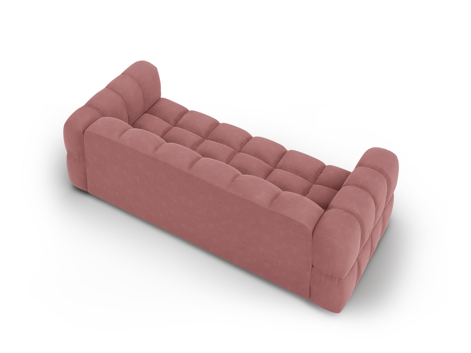 Modulares 4-Sitzer Sofa aus Sky Velour in Flamingo-Casino, perfekt für moderne Wohnkonzepte, stilvoll und vielseitig einsetzbar.