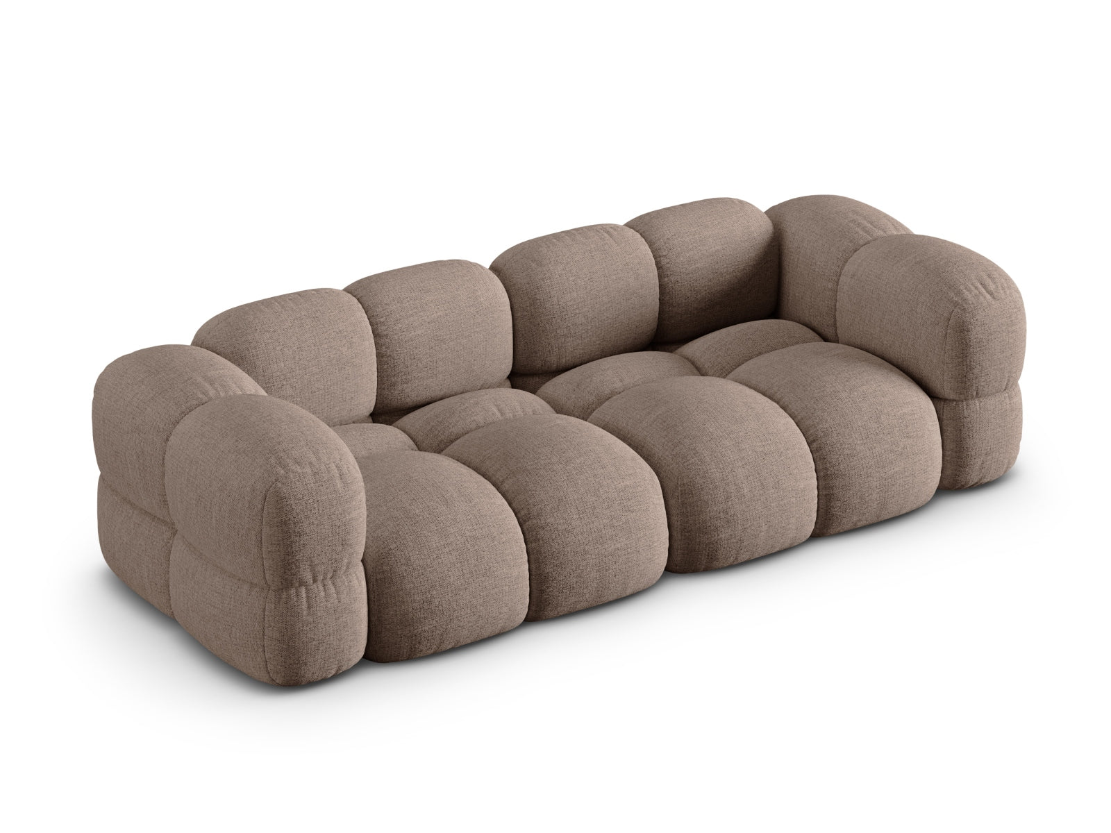 Elegantes 4-Sitzer Sofa Loretto in warmem Cappuccino-Ton, ideal für stilvolle Wohnräume und entspannte Abende, von Cosmopolitan Design.