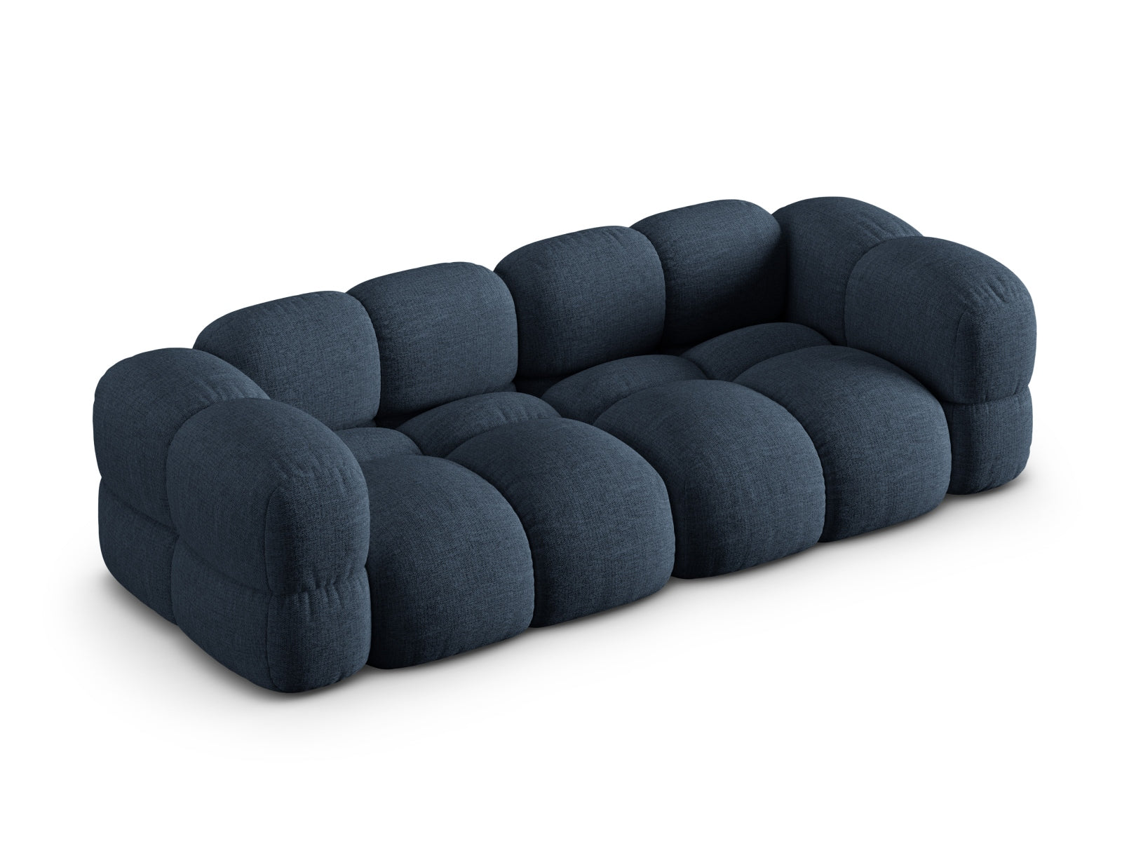 Elegantes 4-Sitzer Sofa Loretto in kräftigem Blau, ideal für zeitgemäße Einrichtungen, entworfen von Cosmopolitan Design.