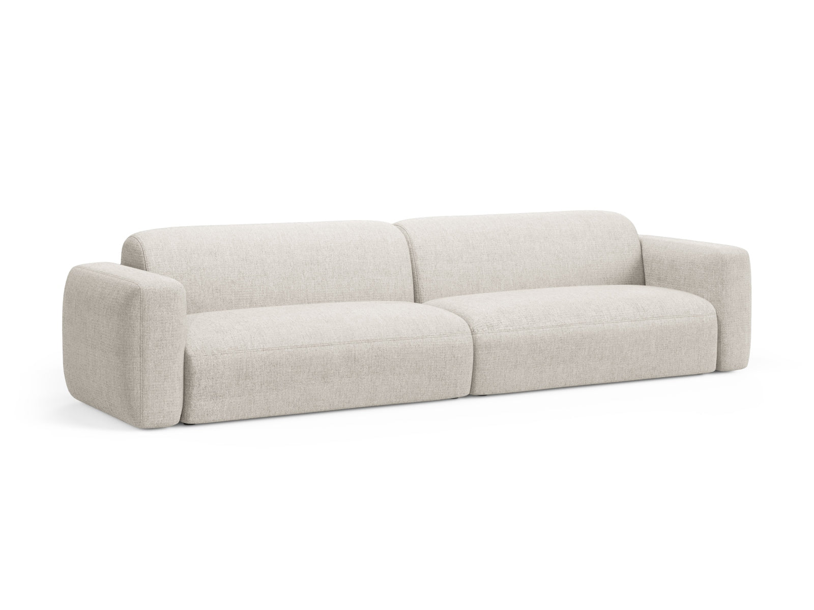 Beige Strino Modular Sofa für 4 Personen, stilvolles und modernes Design von Cosmopolitan Design, ideal für jedes Wohnzimmer.