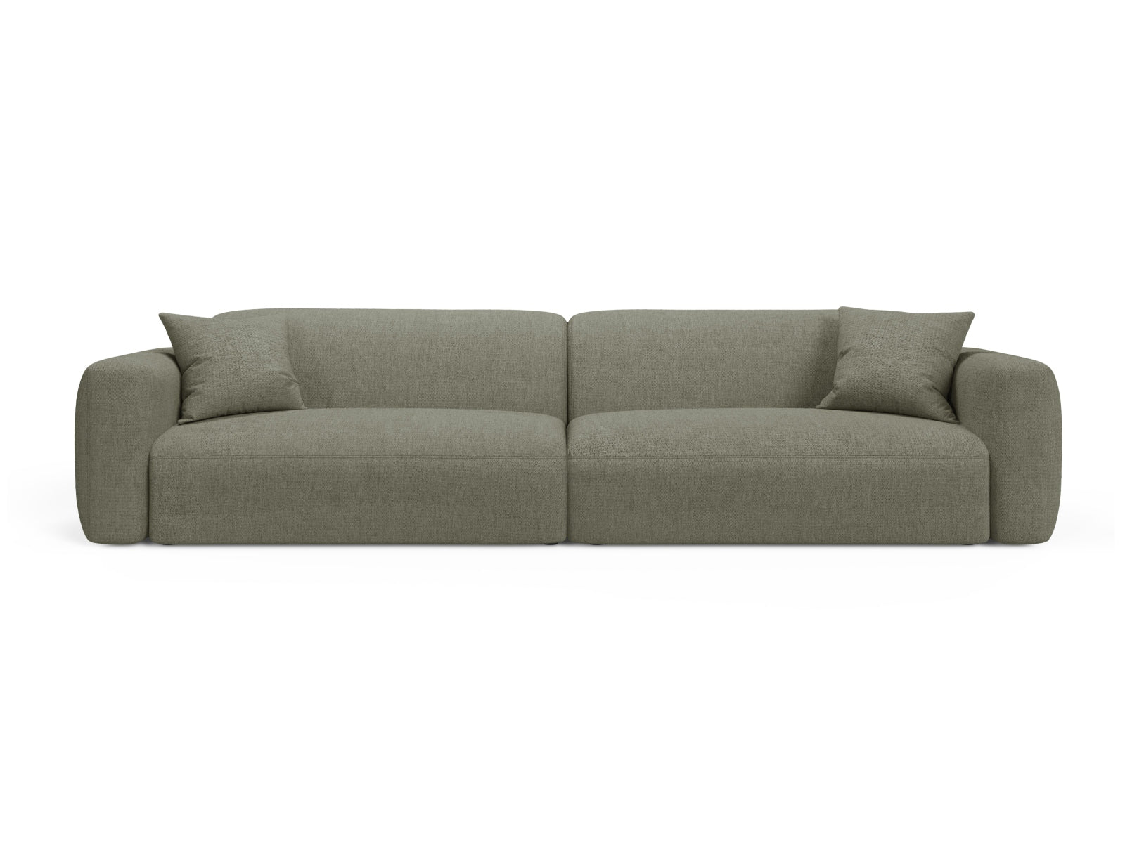 Strino Modular Sofa 4 Sitzer in Dark Olive Green-Sorella präsentiert im Onlineshop von KAQTU Design AG. 4er Sofa ist von Cosmopolitan Design