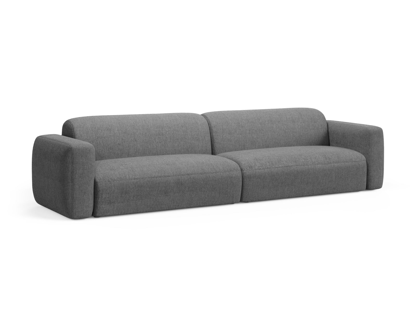 Elegantes Strino Modular Sofa für 4 Personen in stilvollem Grau, ideal für moderne Wohnräume, erhältlich bei KAQTU Design AG.