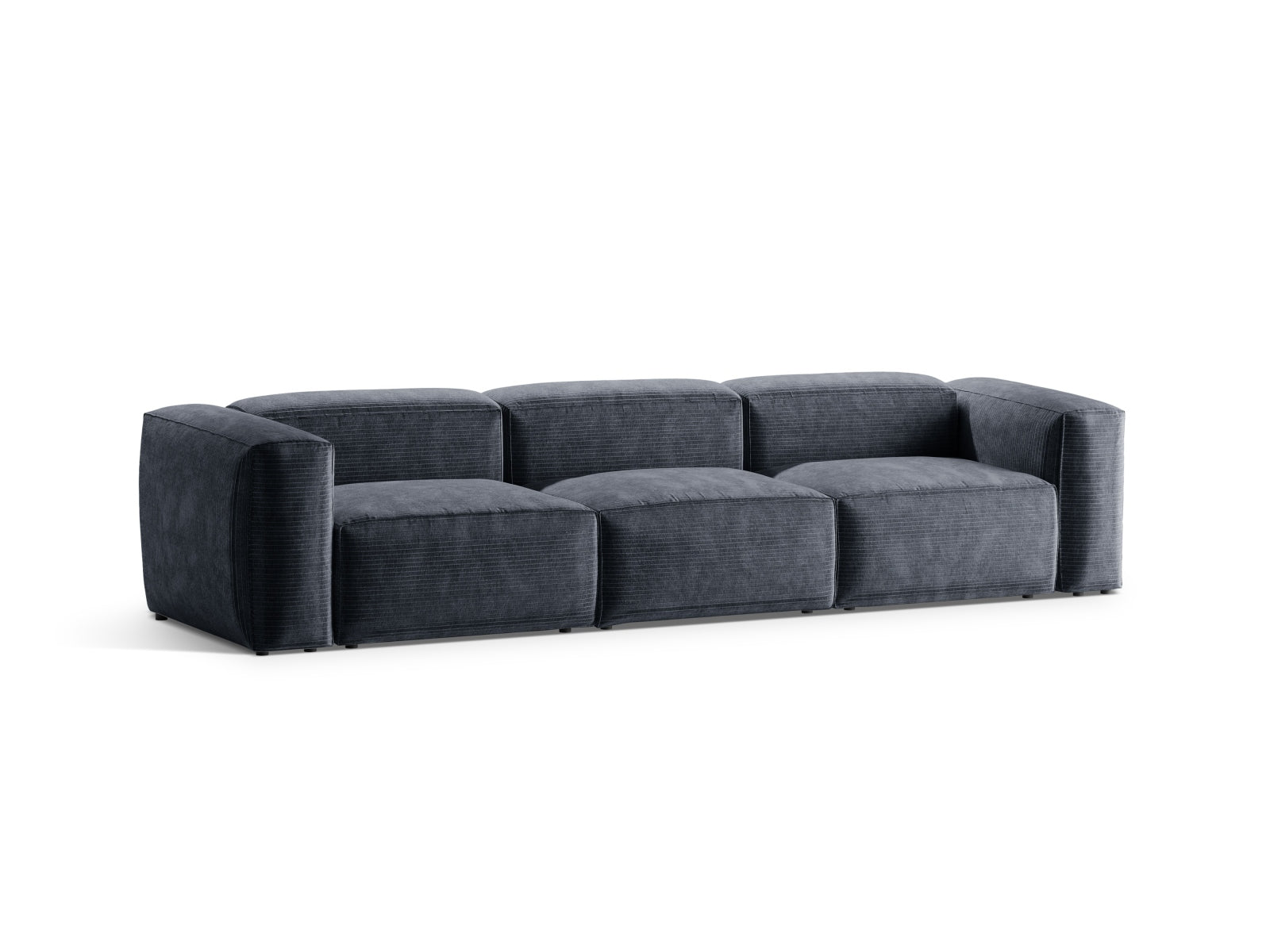 Bergamo Modular Sofa 4 Sitzer in Muted Blue-Perla präsentiert im Onlineshop von KAQTU Design AG. 4er Sofa ist von Cosmopolitan Design