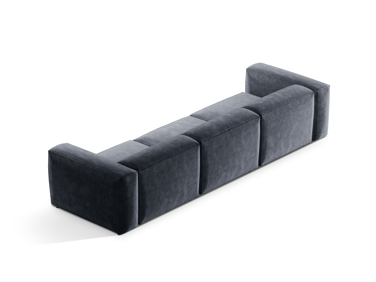 Bergamo Modular Sofa 4 Sitzer in Muted Blue-Perla präsentiert im Onlineshop von KAQTU Design AG. 4er Sofa ist von Cosmopolitan Design