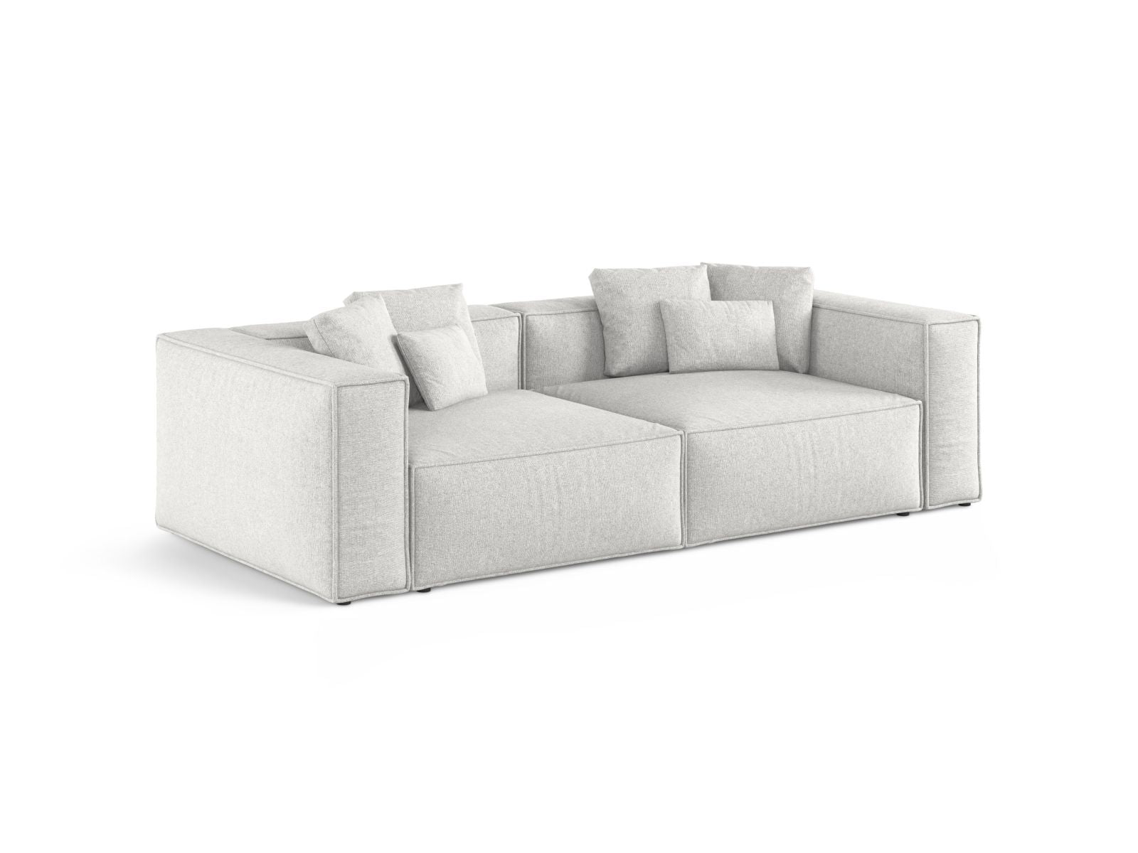 Elegantes 4-Sitzer Sofa Aveiro in stilvollem Silver-Eden, ideal für moderne Wohnräume, erhältlich bei KAQTU Design AG.