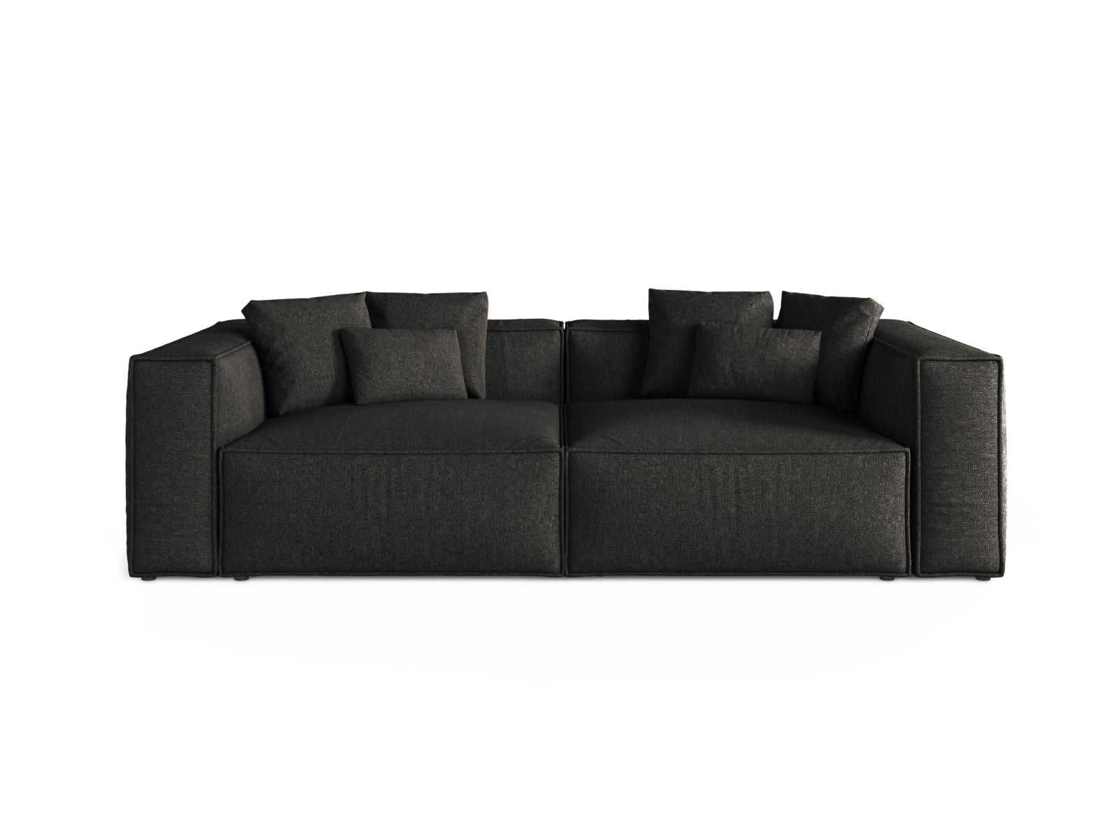 4-Sitzer Sofa Aveiro in Anthracite-Eden präsentiert im Onlineshop von KAQTU Design AG. 4er Sofa ist von Cosmopolitan Design