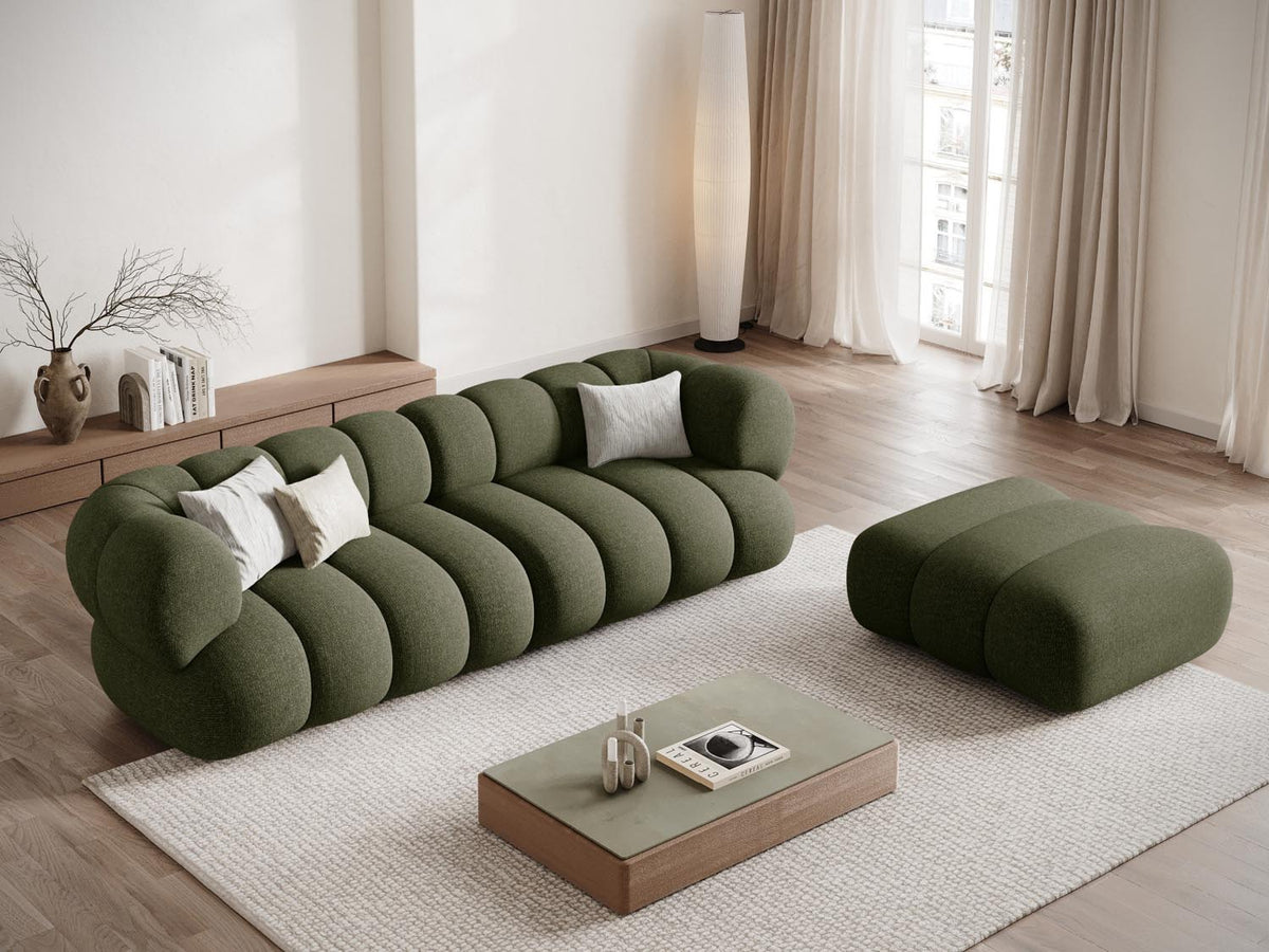 Koge Sofa 4 Sitzer 95cm in Green-Eden präsentiert im Onlineshop von KAQTU Design AG. 4er Sofa ist von Cosmopolitan Design