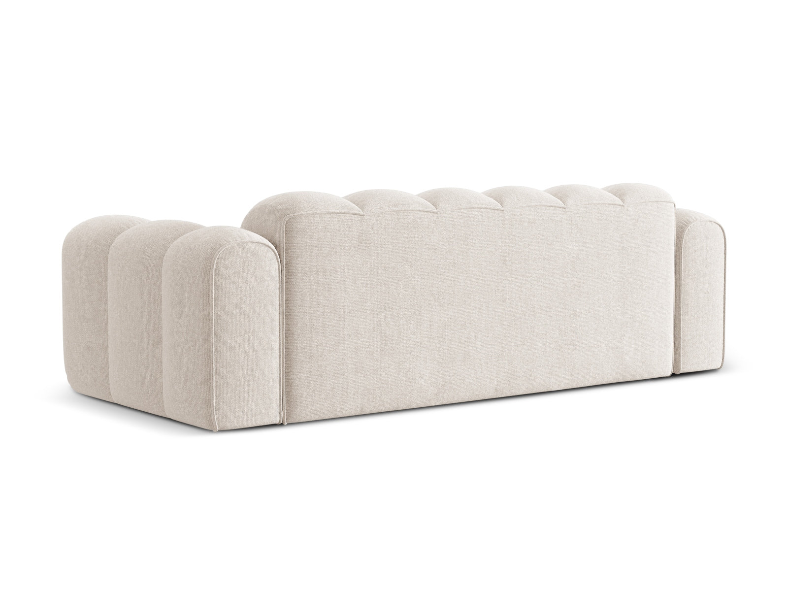 Elegantes 4-Sitzer Sofa Treno in sanftem Beige, ideal für stilvolle Wohnräume und entspannte Abende, erhältlich bei KAQTU.