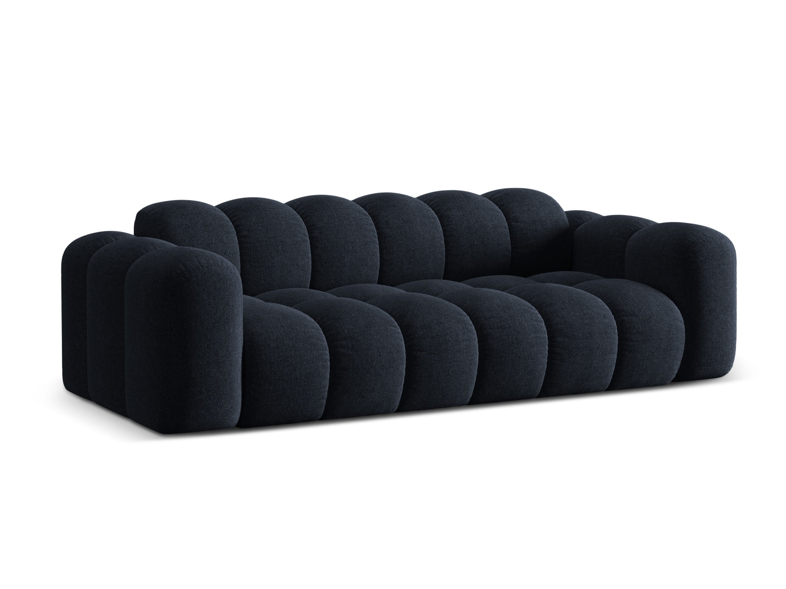 Elegantes 4-Sitzer Sofa Treno in Navy Blue-Eden, ideal für stilvolle Wohnräume, erhältlich bei KAQTU Design AG.