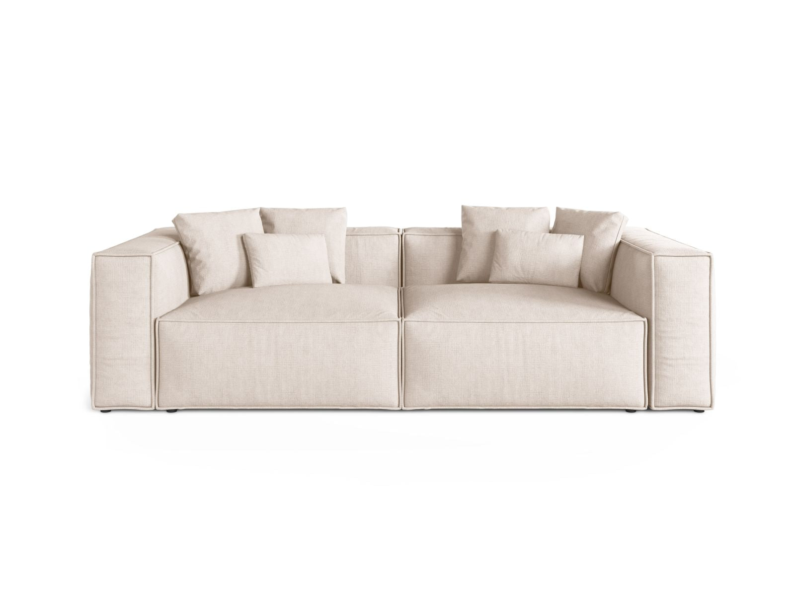 4-Sitzer Sofa Aveiro in Beige-Liberty präsentiert im Onlineshop von KAQTU Design AG. 4er Sofa ist von Cosmopolitan Design