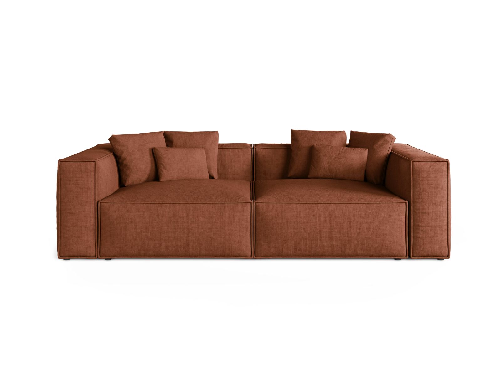 4-Sitzer Sofa Aveiro in Brick-Liberty präsentiert im Onlineshop von KAQTU Design AG. 4er Sofa ist von Cosmopolitan Design