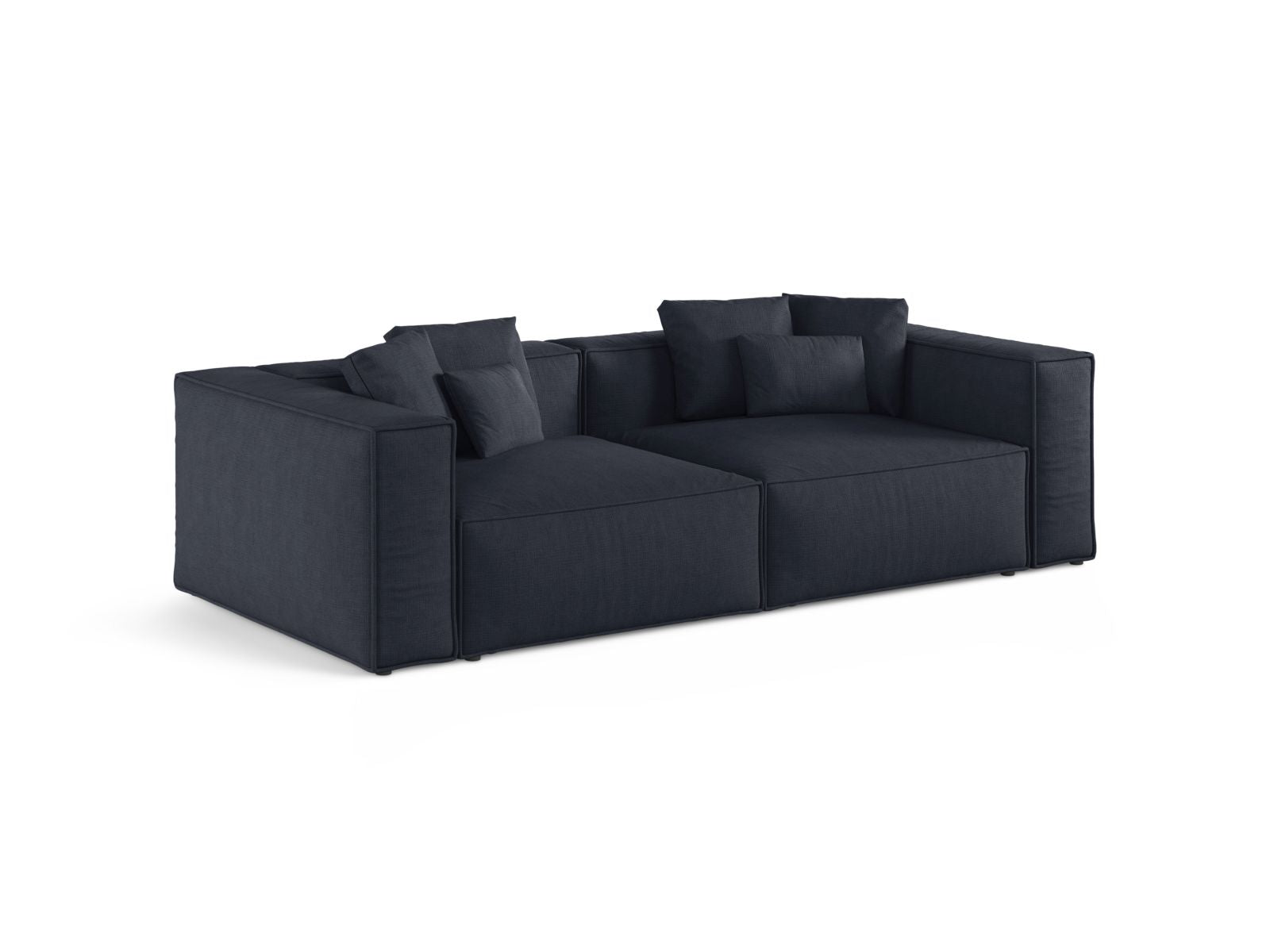 Elegantes 4-Sitzer Sofa Aveiro in Navy Blue-Liberty, stilvoll und modern, ideal für jedes Wohnzimmer, erhältlich bei KAQTU Design AG.