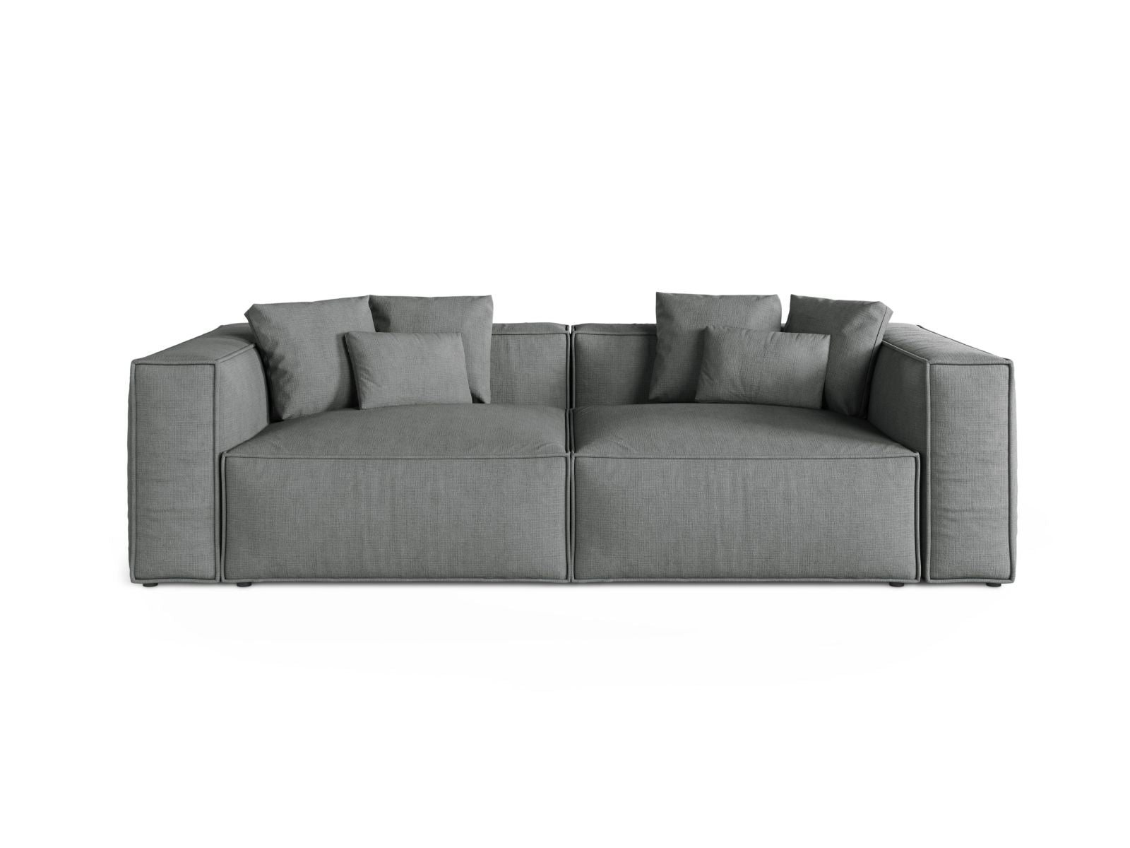 4-Sitzer Sofa Aveiro in Grey-Liberty präsentiert im Onlineshop von KAQTU Design AG. 4er Sofa ist von Cosmopolitan Design