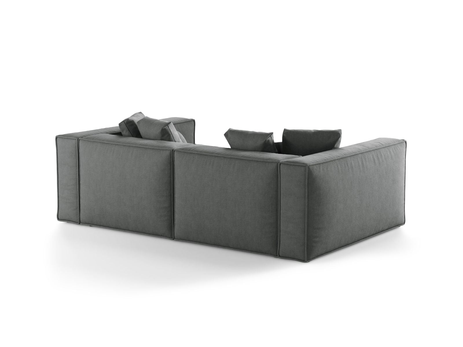 Elegantes 4-Sitzer Sofa Aveiro von Cosmopolitan Design in zeitlosem Grau, ideal für komfortable und stilvolle Wohnräume.