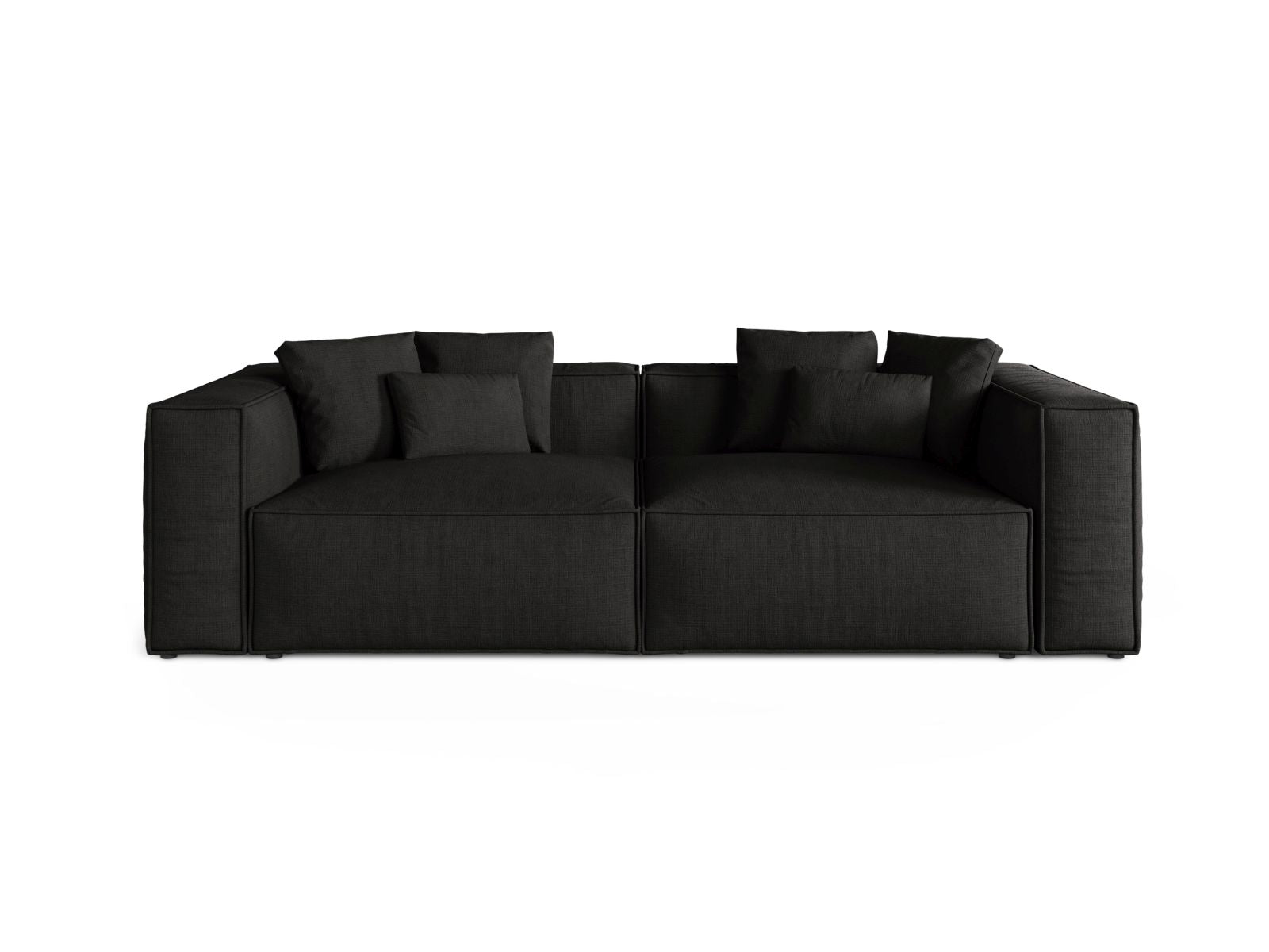 4-Sitzer Sofa Aveiro in Black-Liberty präsentiert im Onlineshop von KAQTU Design AG. 4er Sofa ist von Cosmopolitan Design