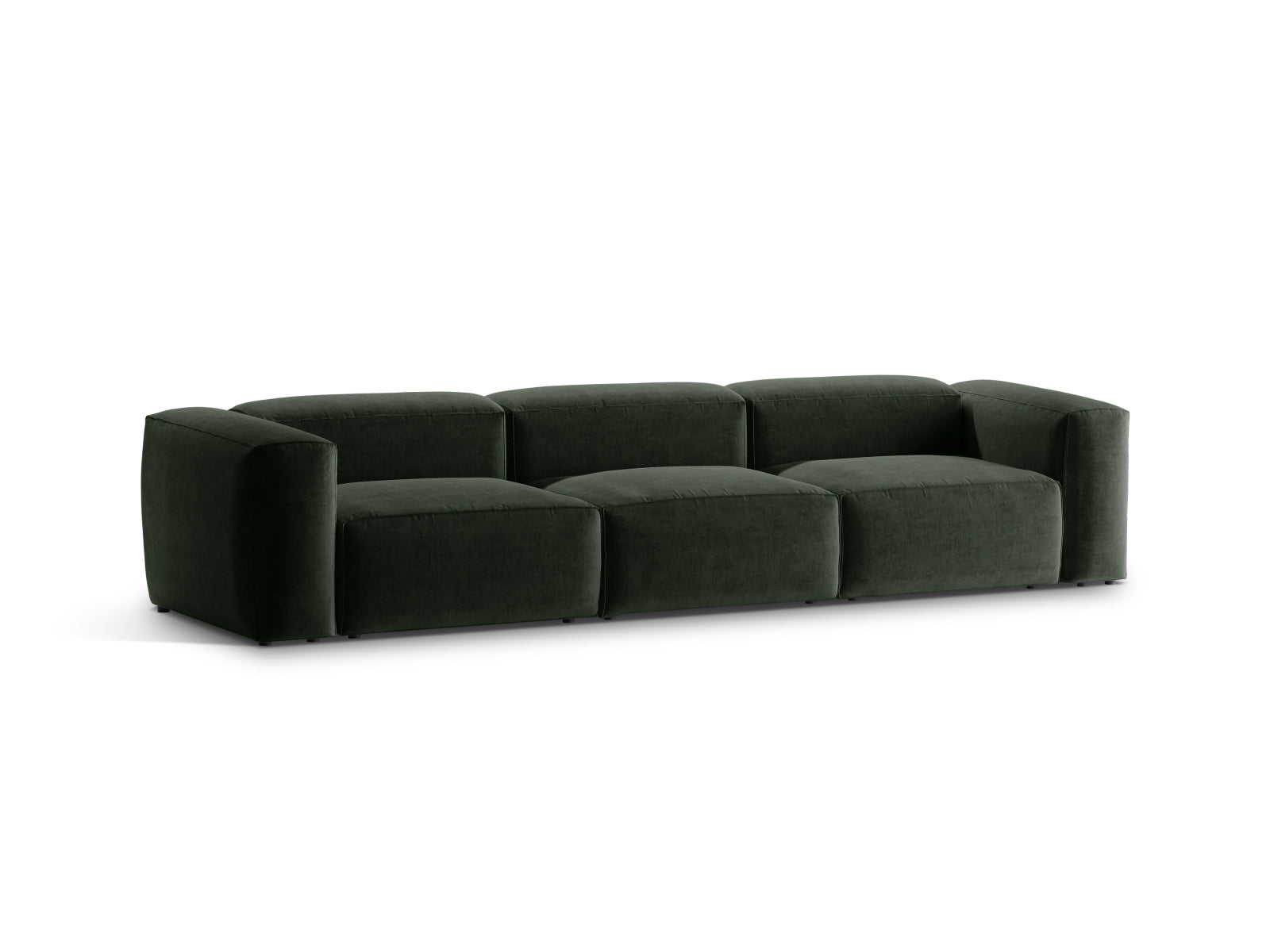 Bergamo Modular Sofa 4 Sitzer in Moss Green-Liberty präsentiert im Onlineshop von KAQTU Design AG. 4er Sofa ist von Cosmopolitan Design