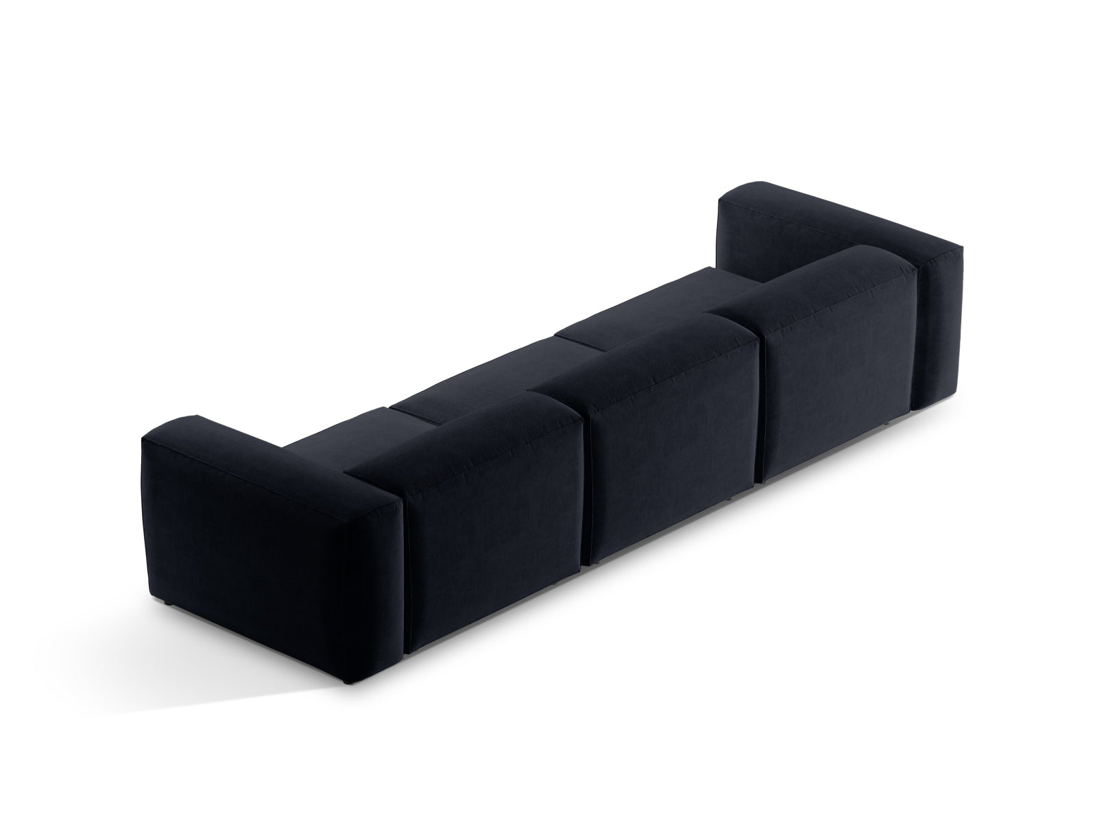 Bergamo Modular Sofa 4 Sitzer in Navy Blue-Liberty präsentiert im Onlineshop von KAQTU Design AG. 4er Sofa ist von Cosmopolitan Design
