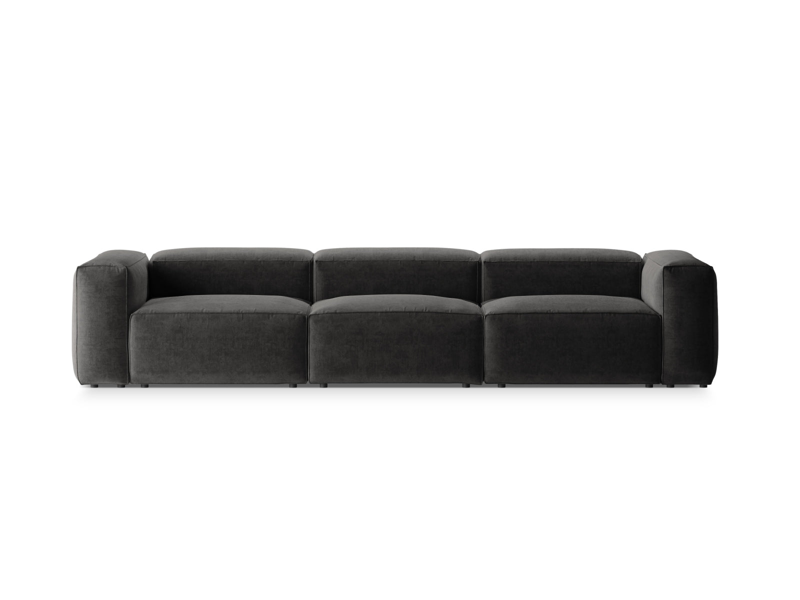 Bergamo Modular Sofa 4 Sitzer in Graphite-Liberty präsentiert im Onlineshop von KAQTU Design AG. 4er Sofa ist von Cosmopolitan Design