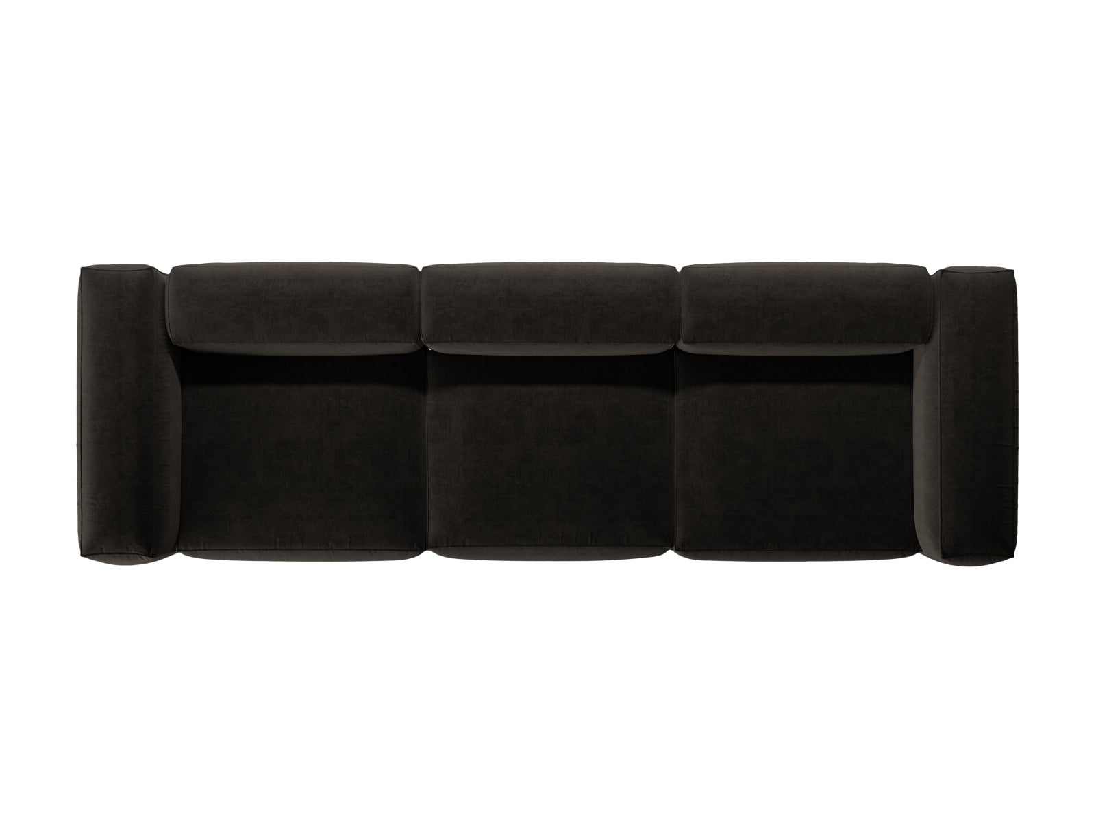 Bergamo Modular Sofa 4 Sitzer in Black-Liberty präsentiert im Onlineshop von KAQTU Design AG. 4er Sofa ist von Cosmopolitan Design