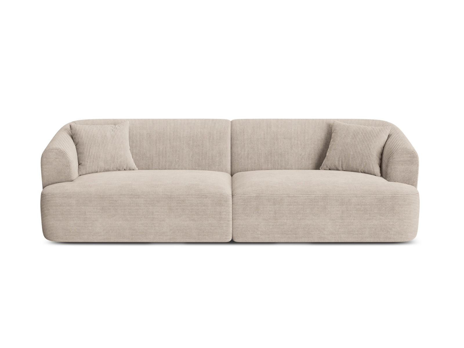 4-Sitzer Modular Sofa Campi in Cappuccino-Lincoln D präsentiert im Onlineshop von KAQTU Design AG. 4er Sofa ist von Cosmopolitan Design