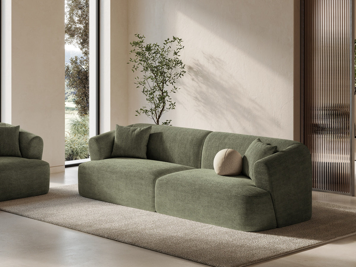 4-Sitzer Modular Sofa Campi in Moss Green-Lincoln D präsentiert im Onlineshop von KAQTU Design AG. 4er Sofa ist von Cosmopolitan Design