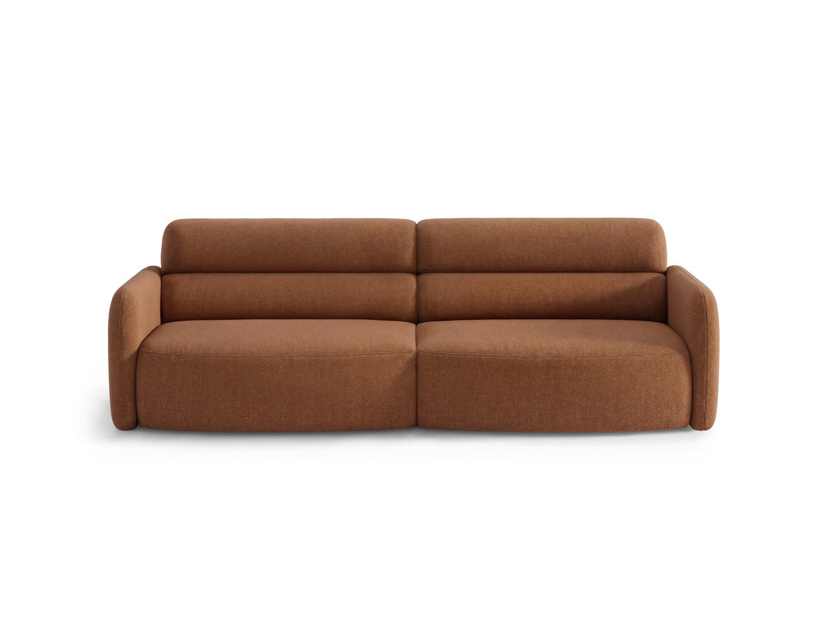 4er Sofa Malmo von Cosmopolitan Design mit Stoffbezug und kurzen schwarzen Kunststoffbeinen