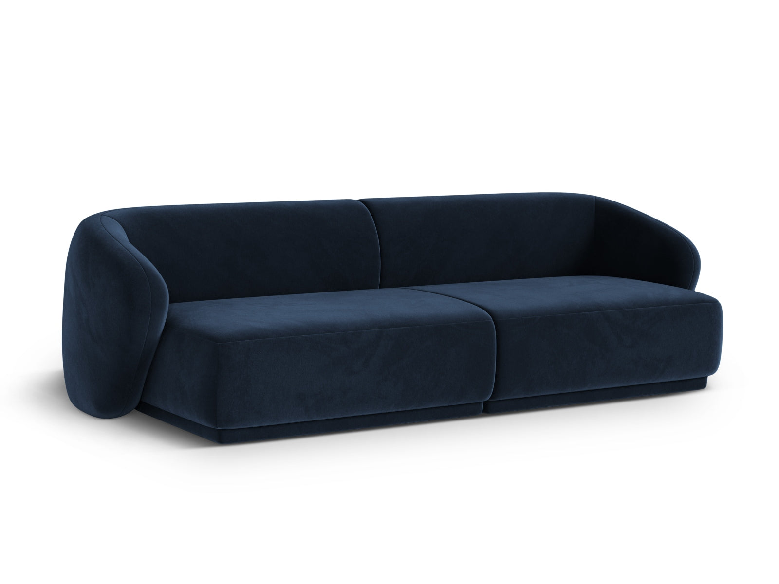 Elegantes 4-Sitzer Sofa Gomera in Royal Blue, stilvoll und modern, ideal für jedes Wohnzimmer, erhältlich bei KAQTU Design AG.