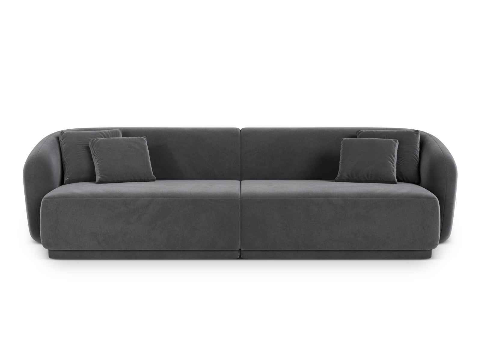 4-Sitzer Sofa Gomera in Dark Grey-Salvador präsentiert im Onlineshop von KAQTU Design AG. 4er Sofa ist von Cosmopolitan Design