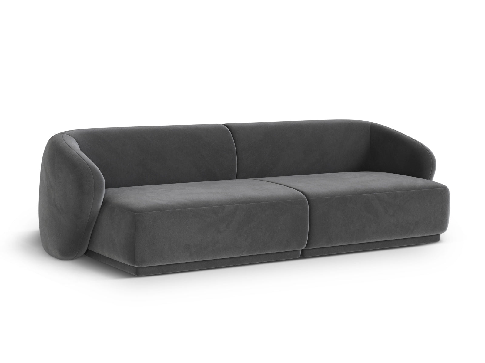 Elegantes 4-Sitzer Sofa Gomera in Dunkelgrau von Cosmopolitan Design, ideal für stilvolle Wohnräume und gemütliche Abende.