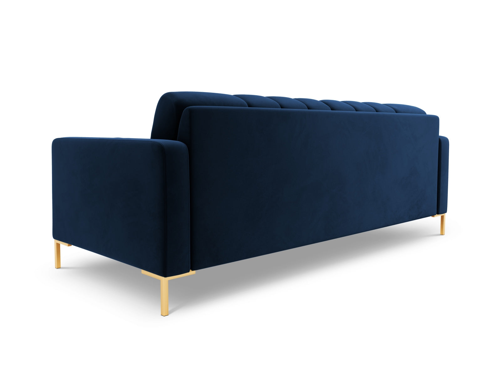Elegantes 4-Sitzer Sofa Bali in Royal Blue-Bluvel, ideal für moderne Wohnzimmer und gesellige Abende mit Freunden und Familie.