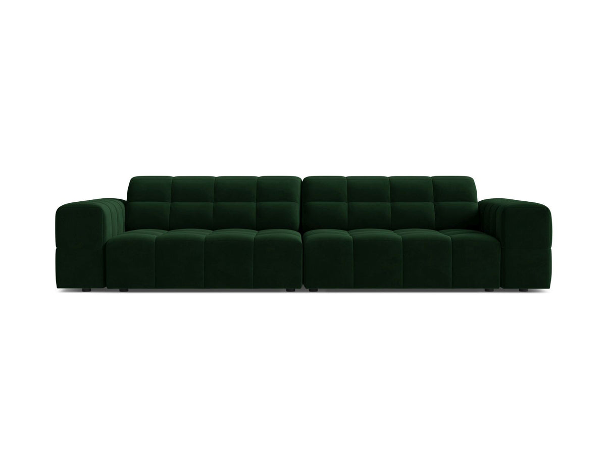 Chicago Velour Sofa 4 Sitzer 102cm in Bottle Green-Bluvel präsentiert im Onlineshop von KAQTU Design AG. 4er Sofa ist von Cosmopolitan Design