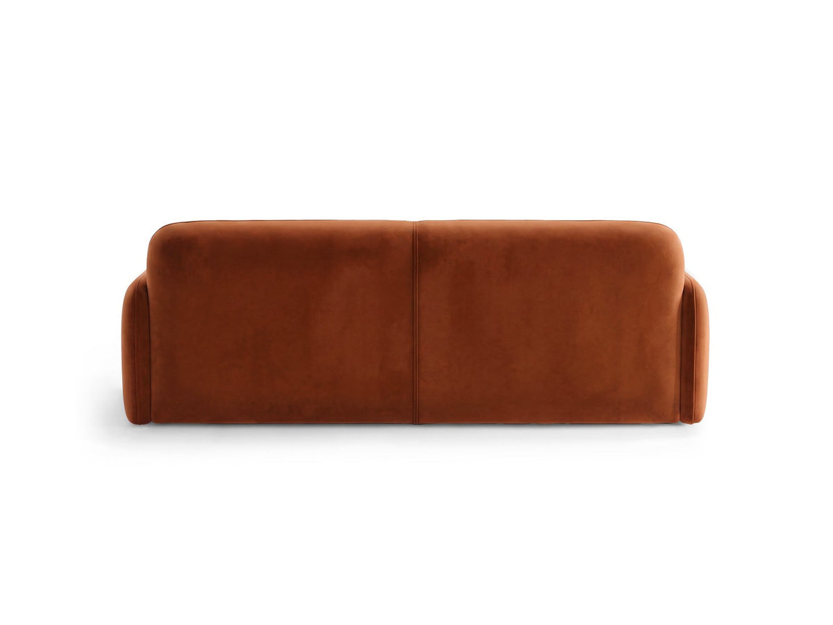 4er Sofa Malmo von Cosmopolitan Design mit Stoffbezug und kurzen schwarzen Kunststoffbeinen