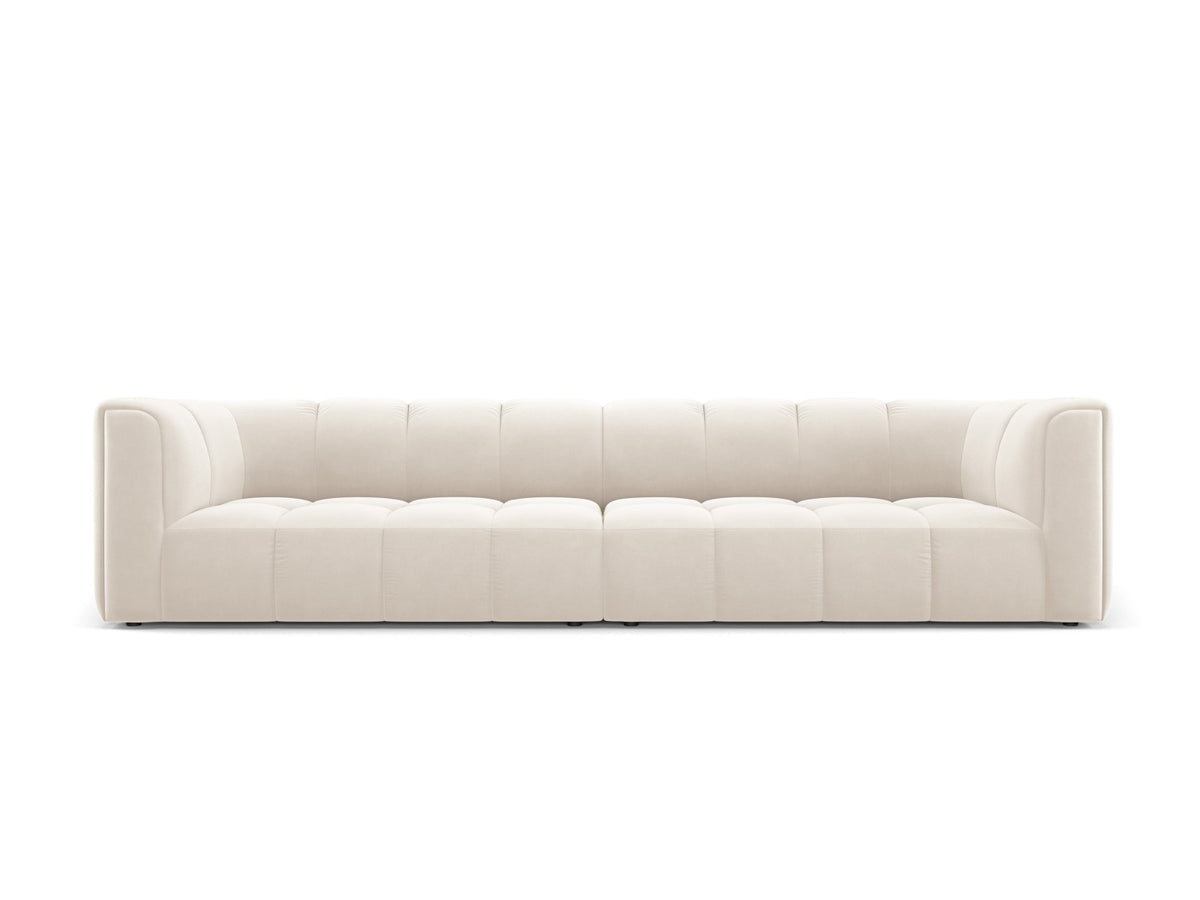 4-Sitzer Modular Sofa Moritz in Light Beige-Bluvel präsentiert im Onlineshop von KAQTU Design AG. 4er Sofa ist von Cosmopolitan Design