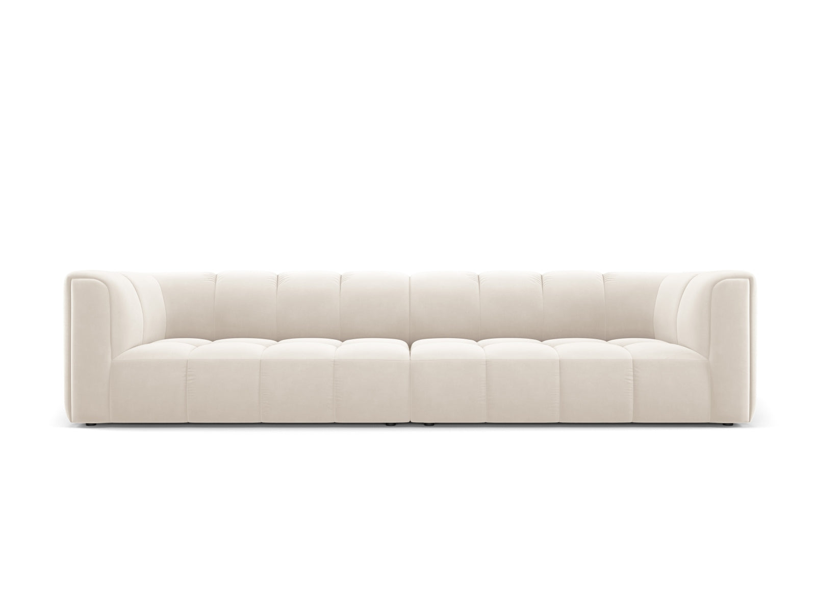 4-Sitzer Modular Sofa Moritz in Light Beige-Bluvel präsentiert im Onlineshop von KAQTU Design AG. 4er Sofa ist von Cosmopolitan Design