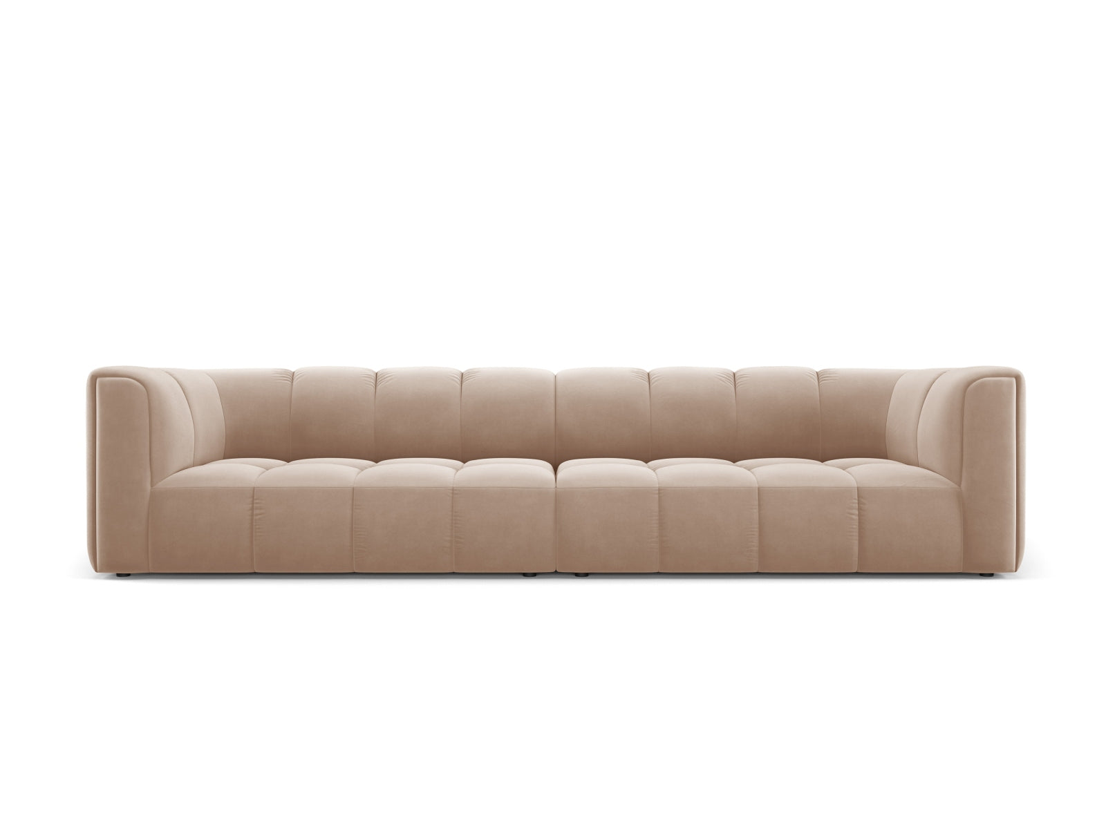 4-Sitzer Modular Sofa Moritz in Beige-Bluvel präsentiert im Onlineshop von KAQTU Design AG. 4er Sofa ist von Cosmopolitan Design