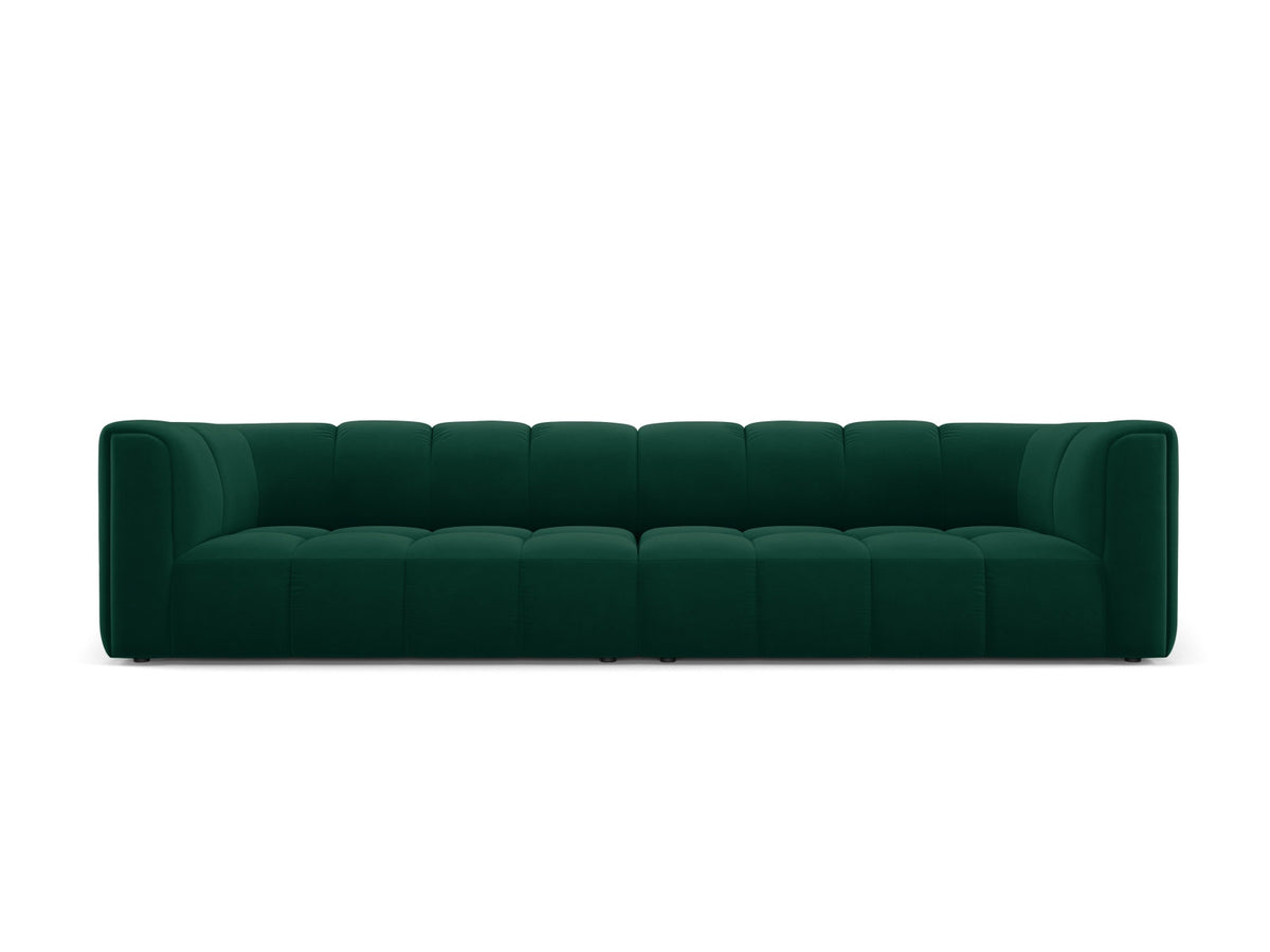 4-Sitzer Modular Sofa Moritz in Bottle Green-Bluvel präsentiert im Onlineshop von KAQTU Design AG. 4er Sofa ist von Cosmopolitan Design