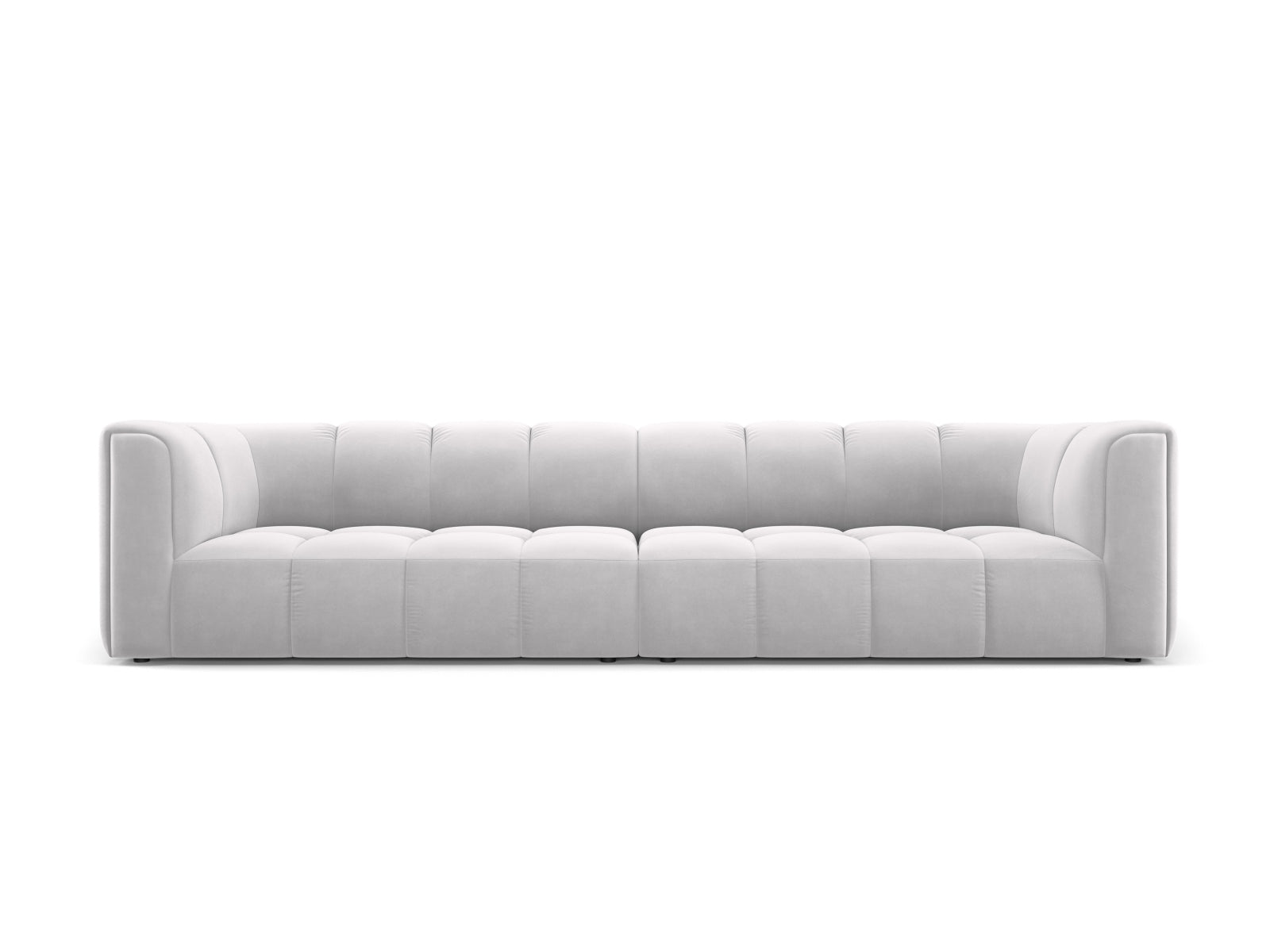 4-Sitzer Modular Sofa Moritz in Silver-Bluvel präsentiert im Onlineshop von KAQTU Design AG. 4er Sofa ist von Cosmopolitan Design